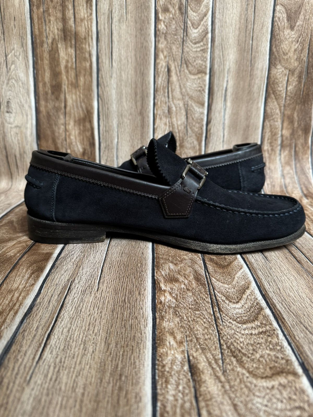 Louis Vuitton suede leather loafers Size US 9.5 / EU 42-43 - 8 Thumbnail