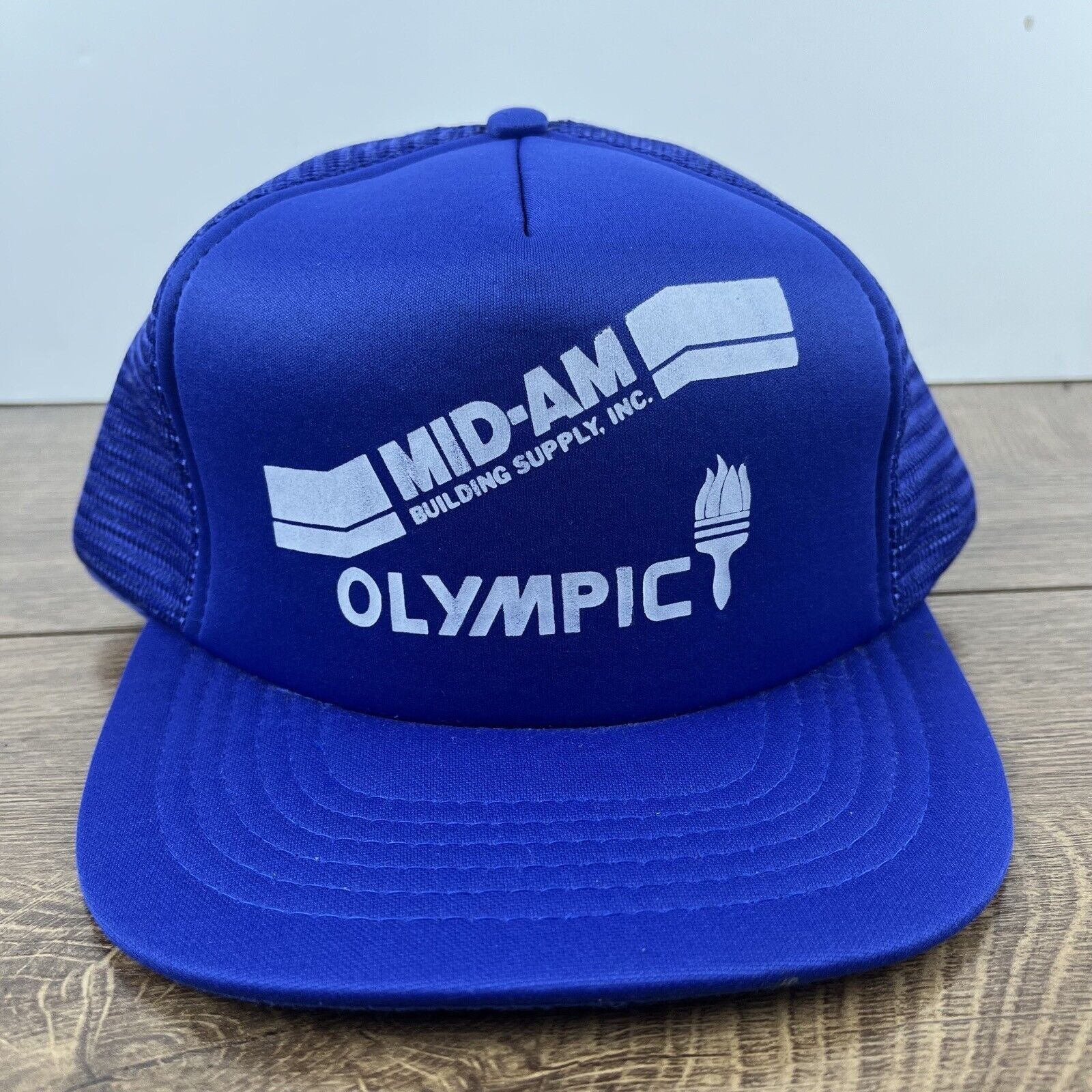 Other Mid Am Building Supply Hat Olympic Blue Adjustable Hat Blue Size ONE SIZE - 4 Thumbnail