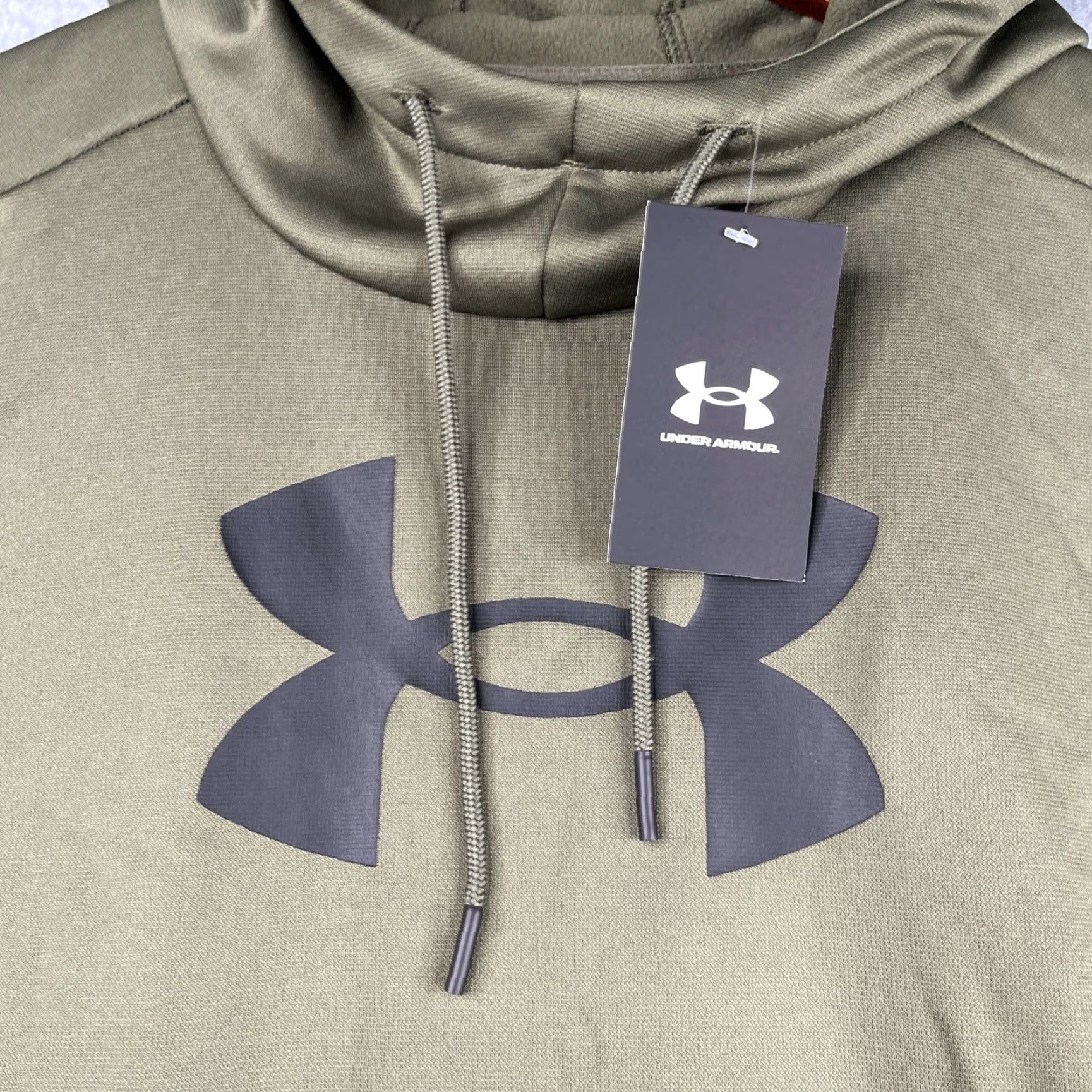 Under Armour Under Armour Hoodie Sweatshirt Womens S Green Logo Graphic Print Pullover Fleece NWT Size S / US 4 / IT 40 - 4 Thumbnail
