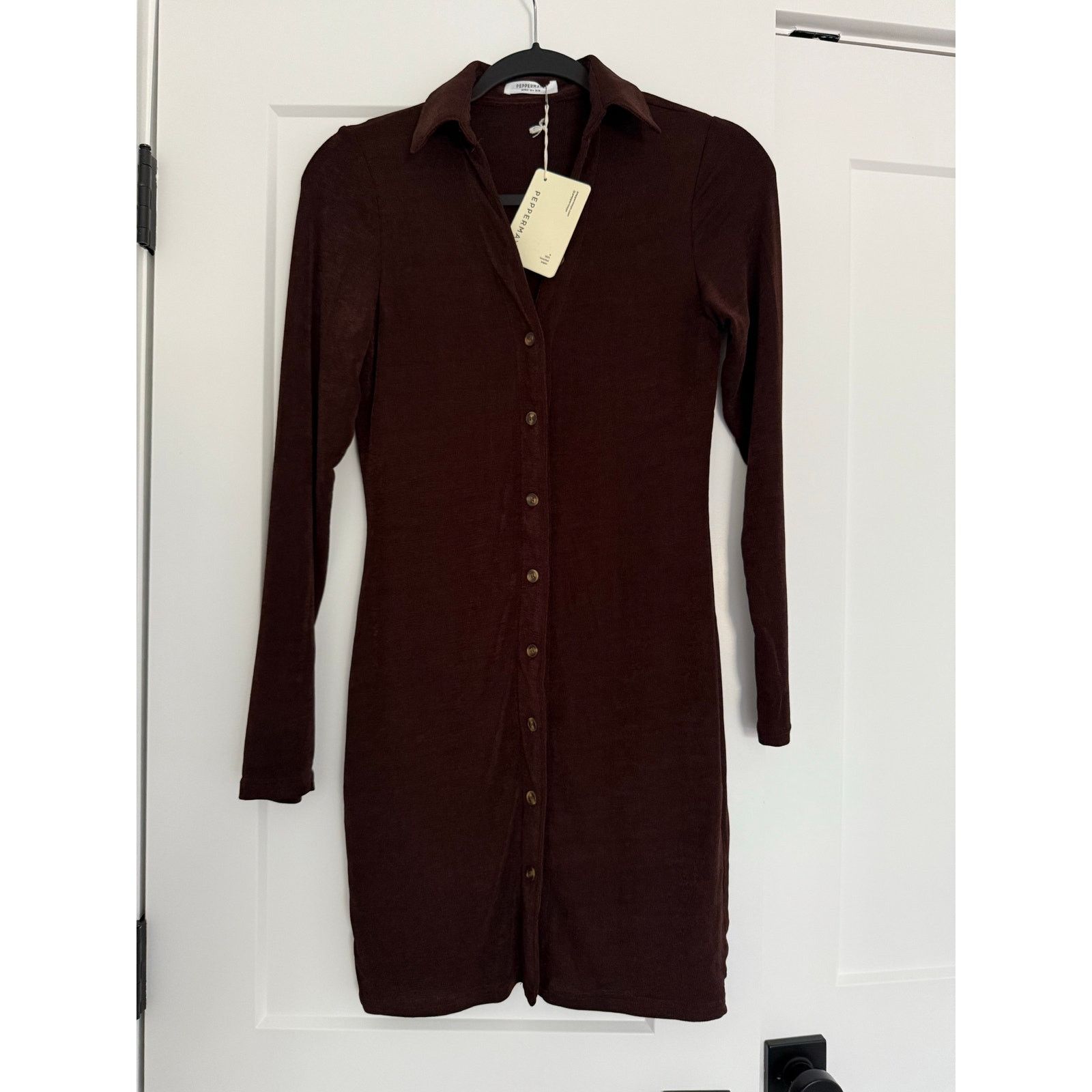 REVOLVE $60 New peppermayo Ring My Bell Mini Dress - Brown - size 4 Size S / US 4 / IT 40 - 5 Thumbnail