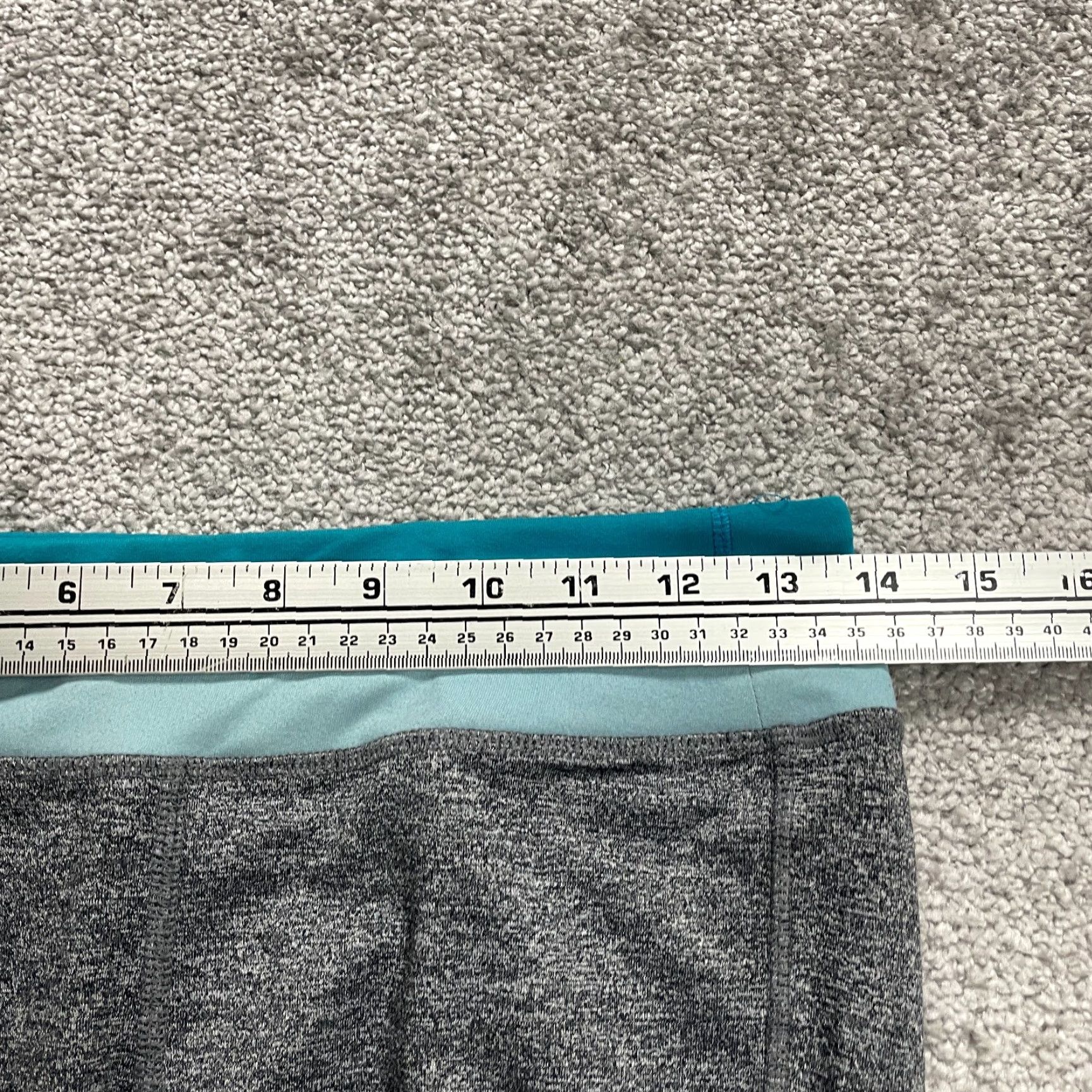 Vintage Unbranded Cropped Leggings Womens Small Gray Mid Rise Active Yoga Gym Run 28x18 Size 28" / US 6 / IT 42 - 5 Thumbnail