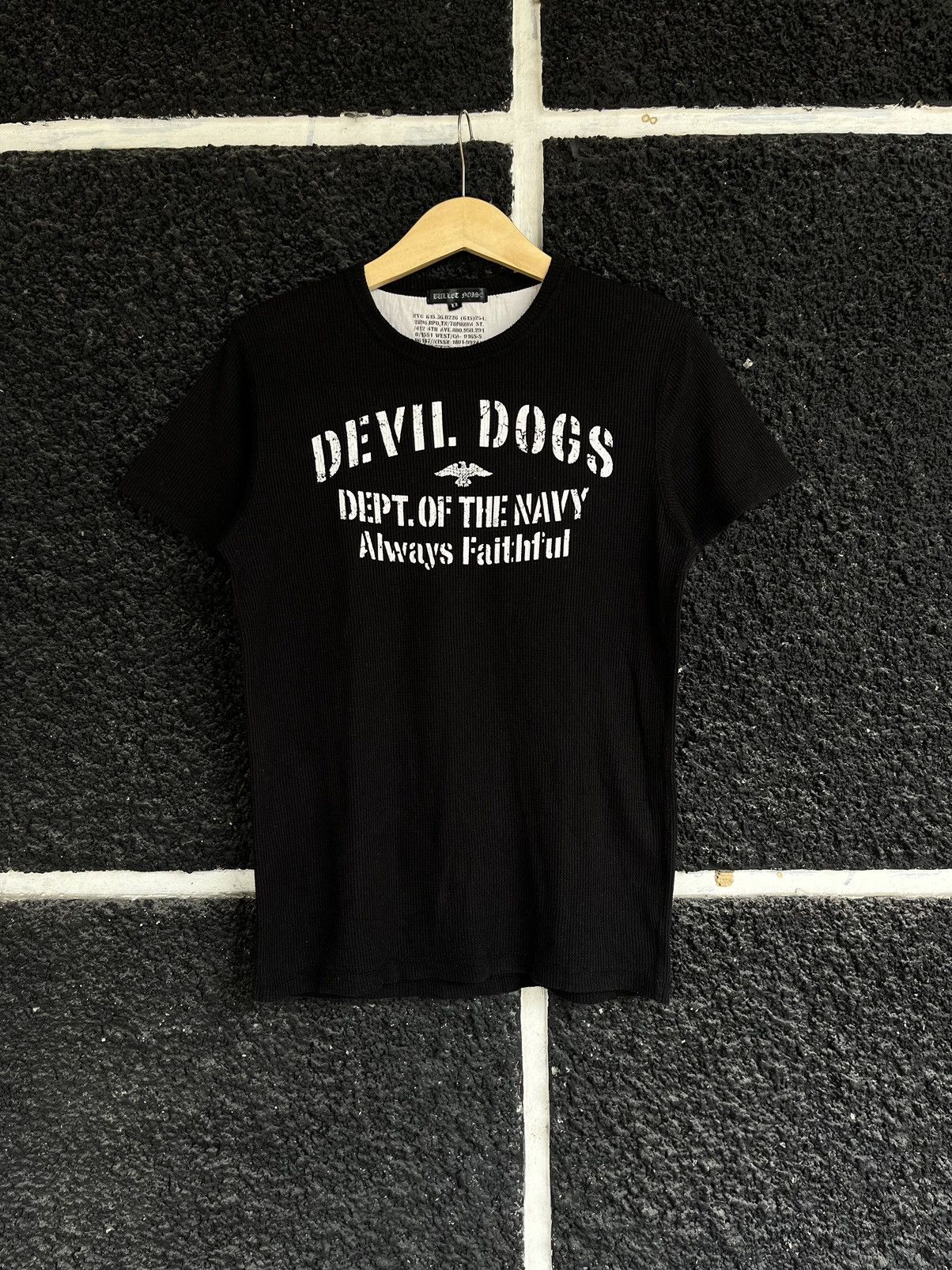 Bullet Noise Bullet Noise “Devil Dog” Dept. Of Navy Knit T-shirt Size US L / EU 52-54 / 3 - 1 Thumbnail