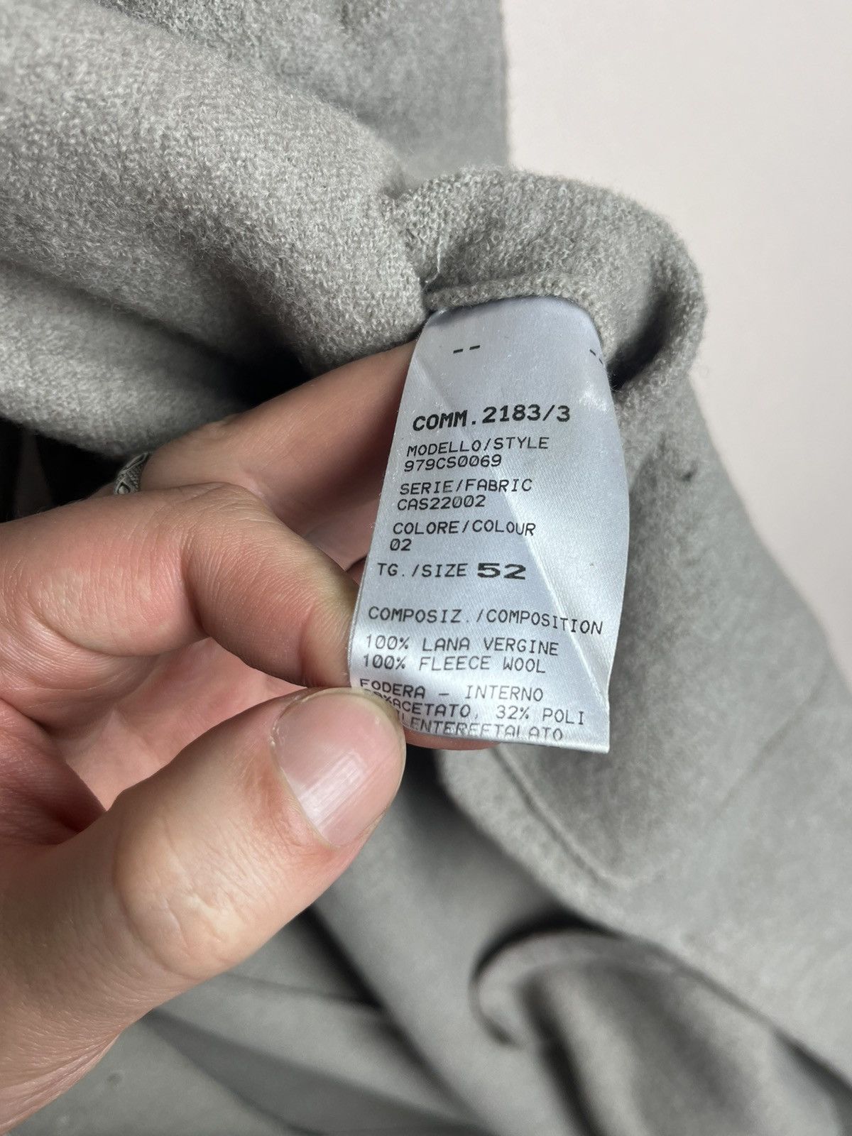 Eleventy Eleventy Double Breasted Coat Wool Grey Metal Button Size 52 Size US L / EU 52-54 / 3 - 24 Thumbnail