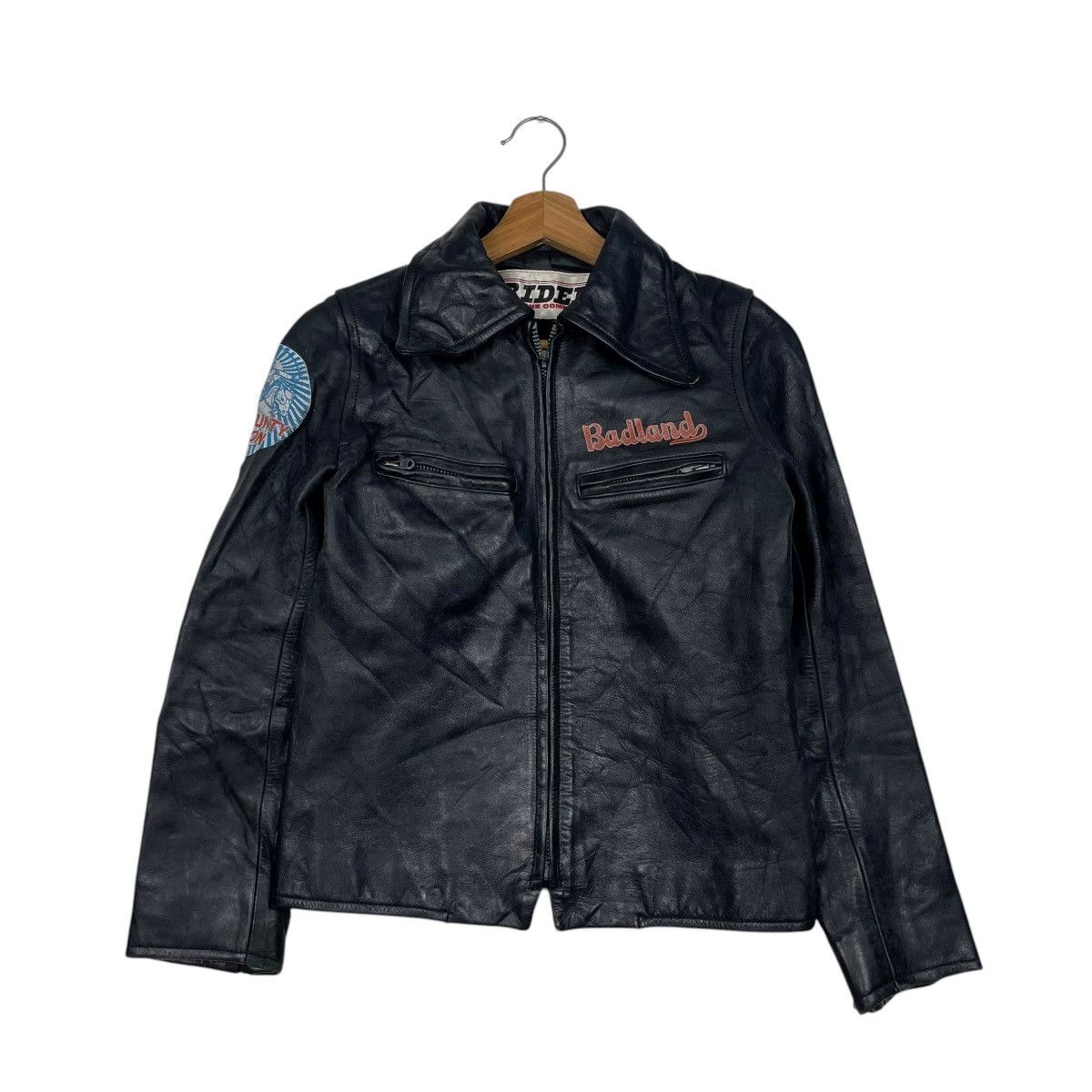 Other Riders Badland Motorcycle Biker Leather Jacket Size US XXS / EU 40 - 1 Thumbnail