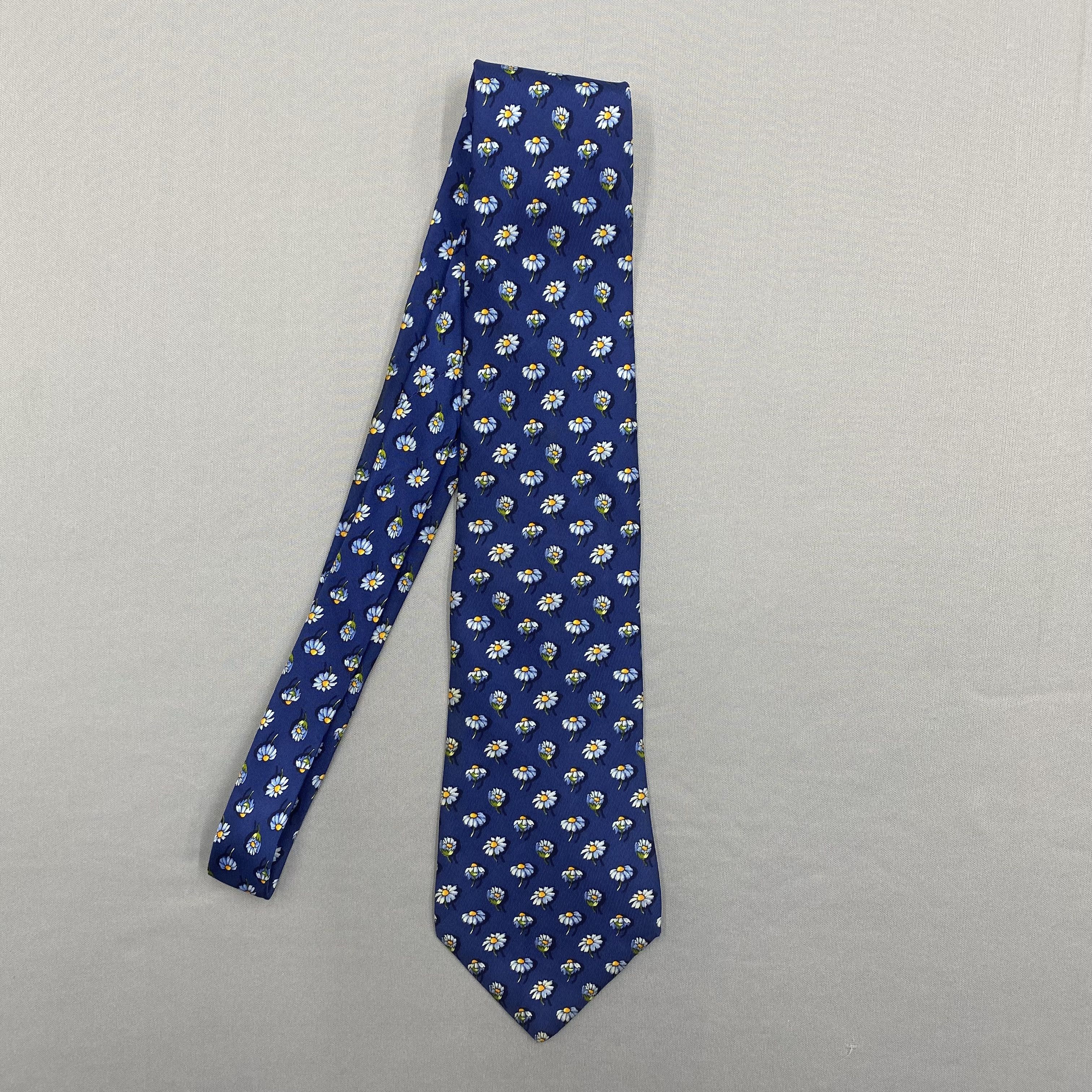 Salvatore Ferragamo Vintage Salvatore Ferragamo SILK Necktie Cravate Pure Silk Size ONE SIZE - 4 Thumbnail