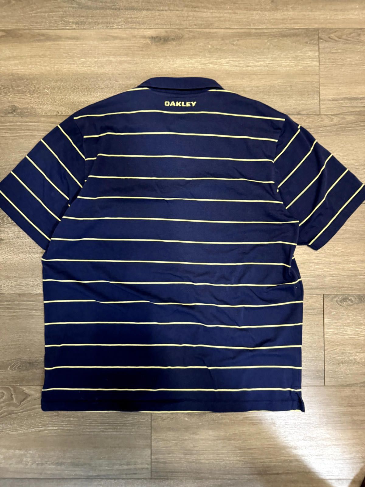 Oakley OAKLEY Casual SS Polo Shirt Blue & Yellow Striped Size US XL / EU 56 / 4 - 4 Thumbnail