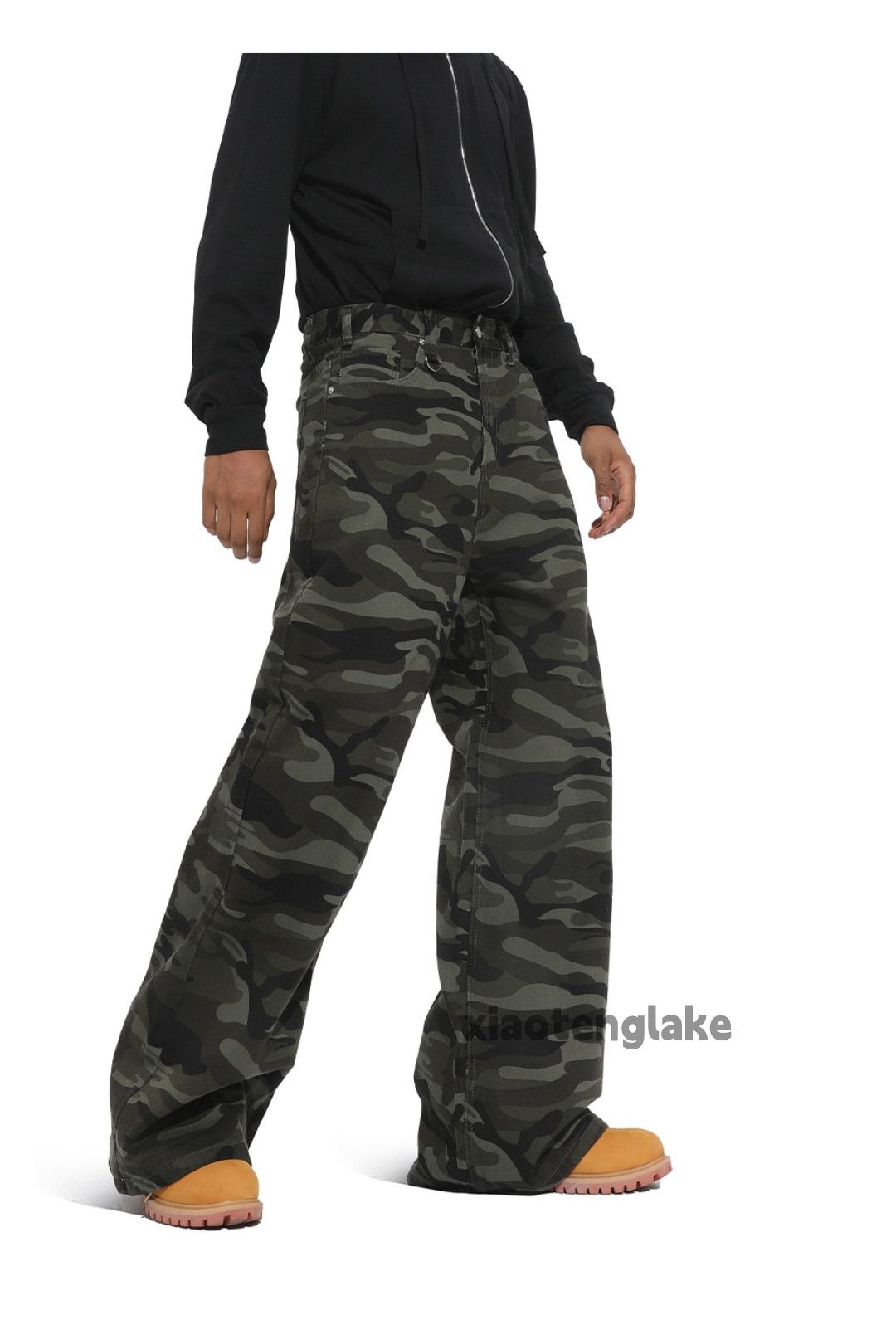 Vintage zx vintage wide Leg flared camo loose baggy pants Size US 32 / EU 48 - 3 Thumbnail