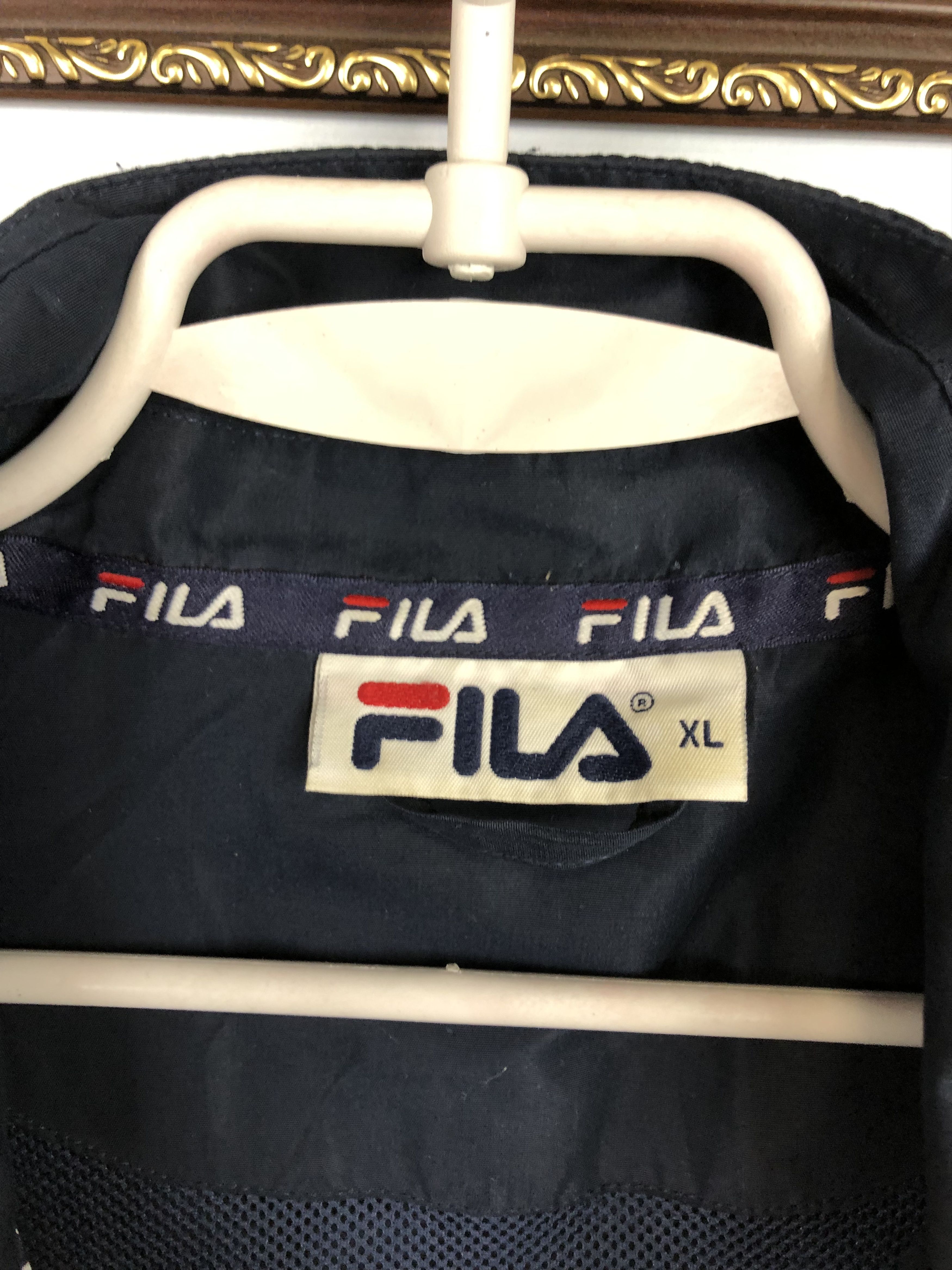 Fila Vintage West Ham United Football Jacket Soccer Windbreaker Size US XL / EU 56 / 4 - 6 Thumbnail