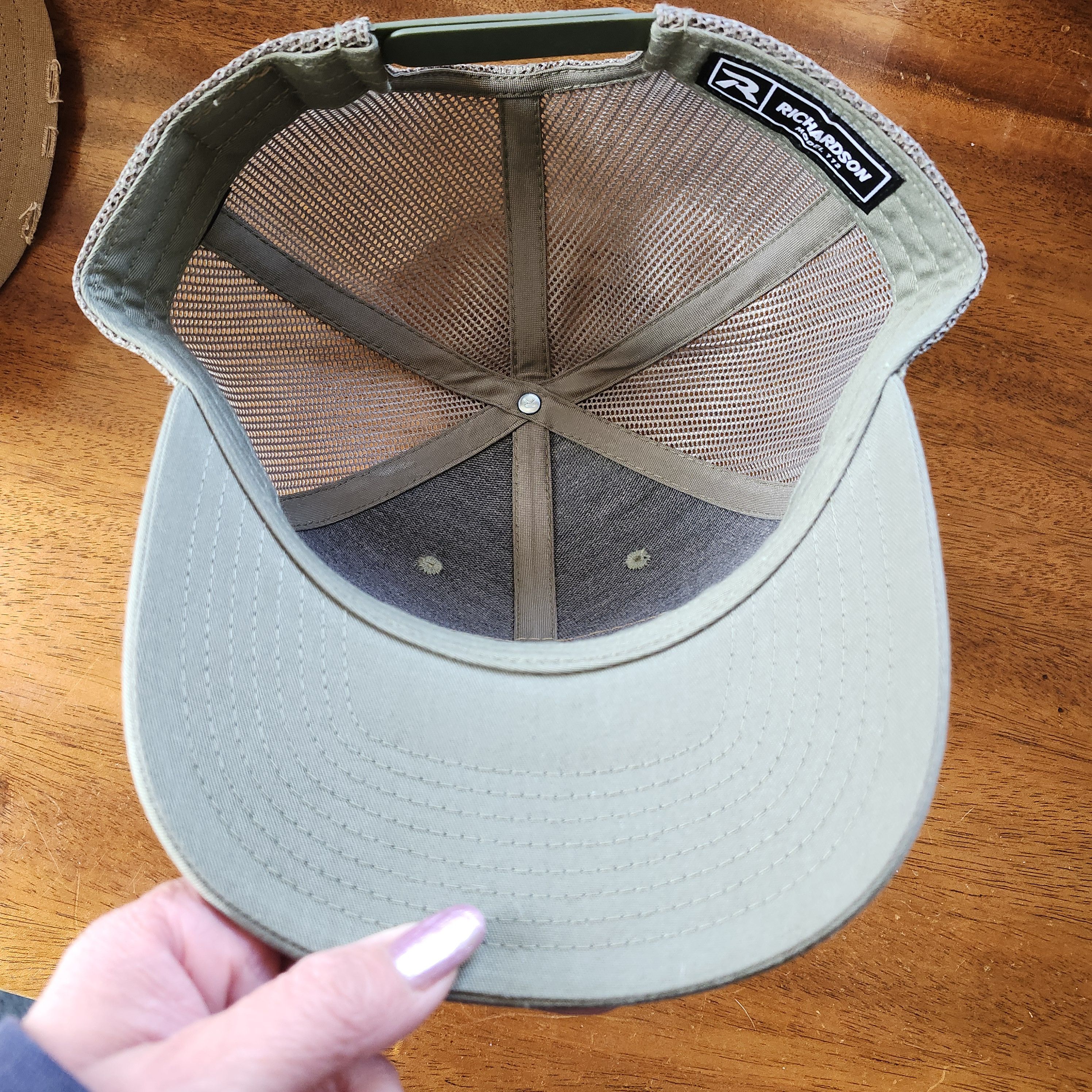 Richardson Richardson 772 Trucker Hat Green Snapback Certified Leather Size ONE SIZE - 7 Thumbnail