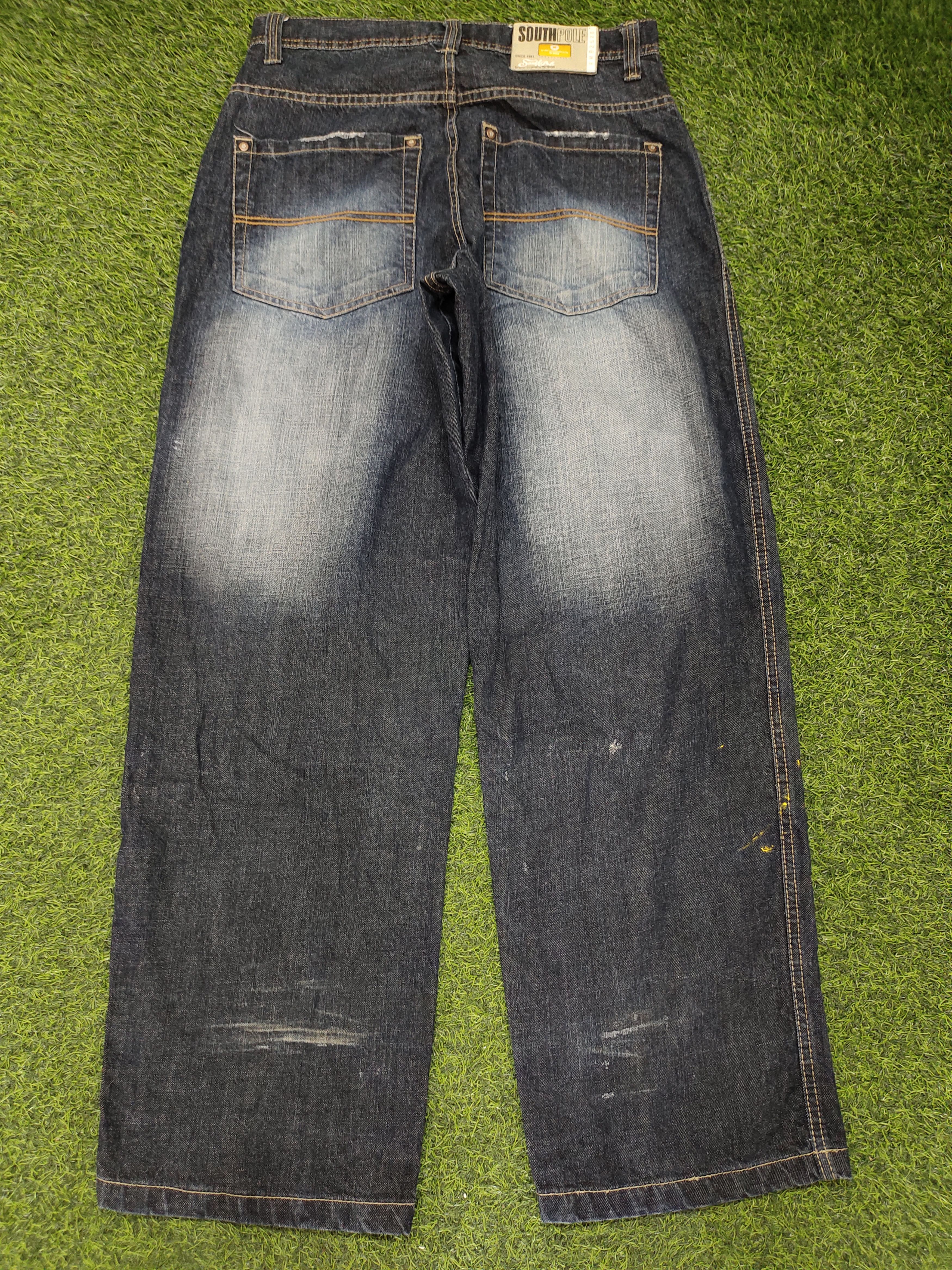 Southpole Vintage Y2k Southpole Patches Distress Faded Baggy Jeans Size US 34 / EU 50 - 7 Thumbnail