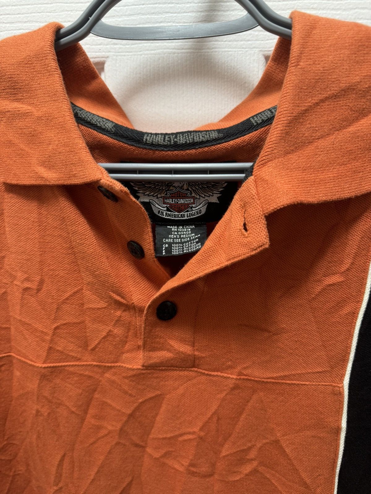 Harley Davidson Harley Davidson Motorcycle Orange Racing Shirt Polo Vintage Size US M / EU 48-50 / 2 - 3 Thumbnail