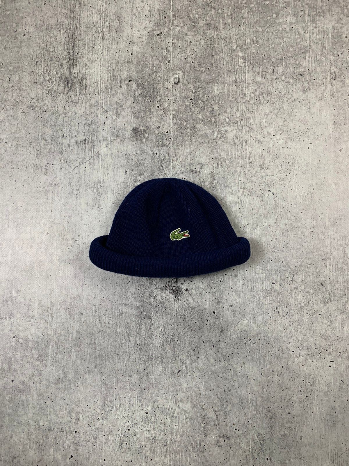 Pre-owned Dad Hat X Lacoste Very Vintage Chemise Lacoste Beanie Hat Pink In Blue