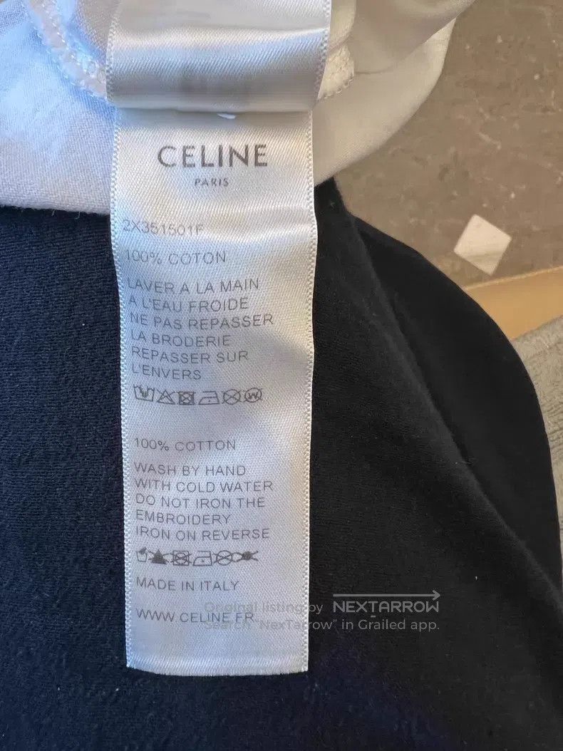Celine CELINE Classic Gold Logo White Short Sleeve Size US M / EU 48-50 / 2 - 6 Thumbnail