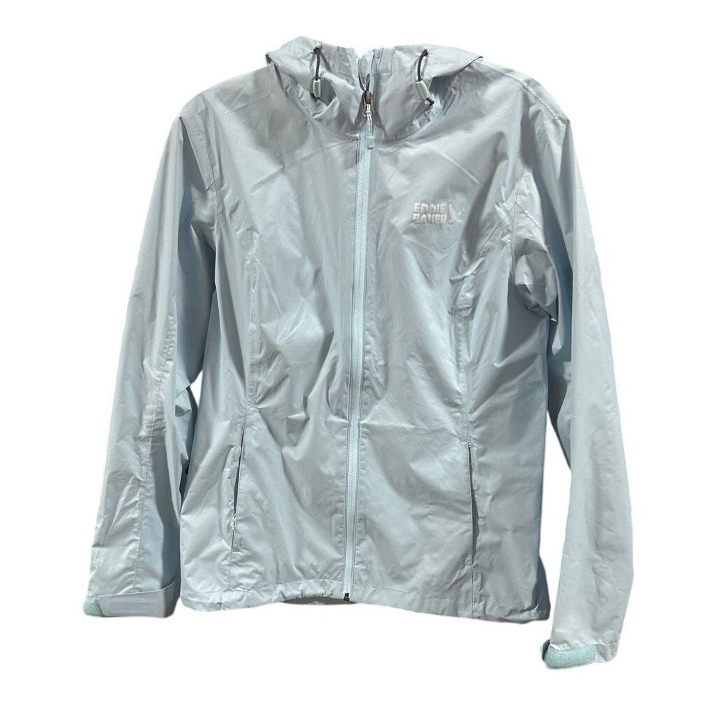 Eddie Bauer New Eddie Bauer Womens XS Light Blue Rippac Pro Rain Jacket Size XS / US 0-2 / IT 36-38 - 2 Thumbnail