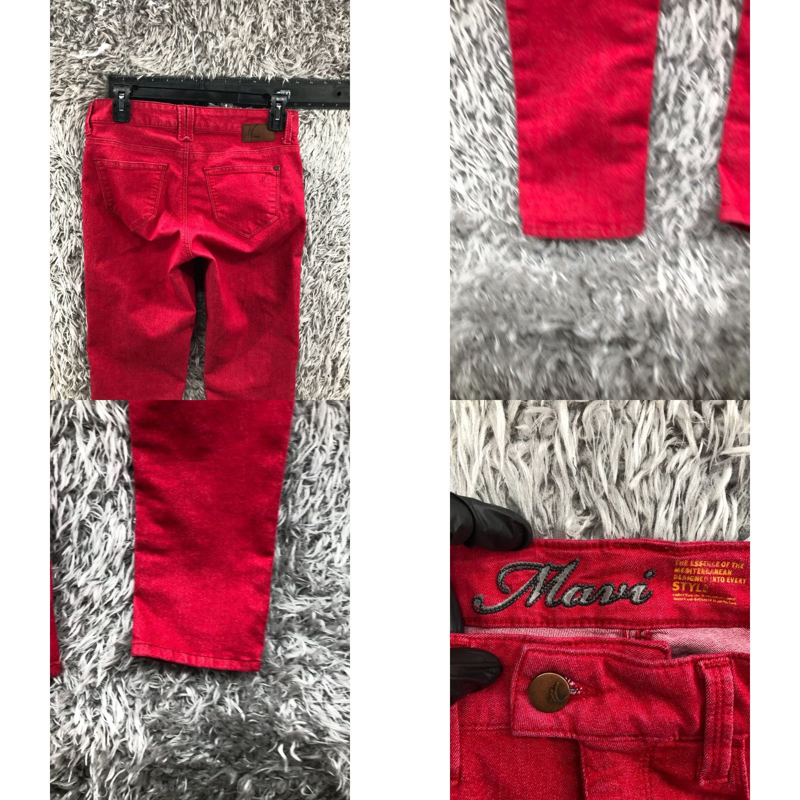 Mavi Mavi 505 Kelly Pants Womens 26 Pink Mid Rise Straight Leg Chino Knit Polyester Button Pockets Flat Front Regular Adult Womens Size 26" / US 2 / IT 38 - 8 Thumbnail