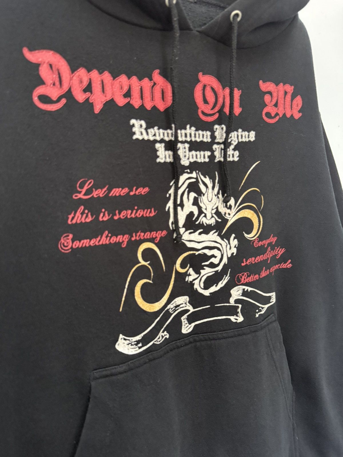 If Six Was Nine 🔥 Japan Sideway Depend on Me Gothic Sweat Hoodie - L Size US L / EU 52-54 / 3 - 4 Thumbnail