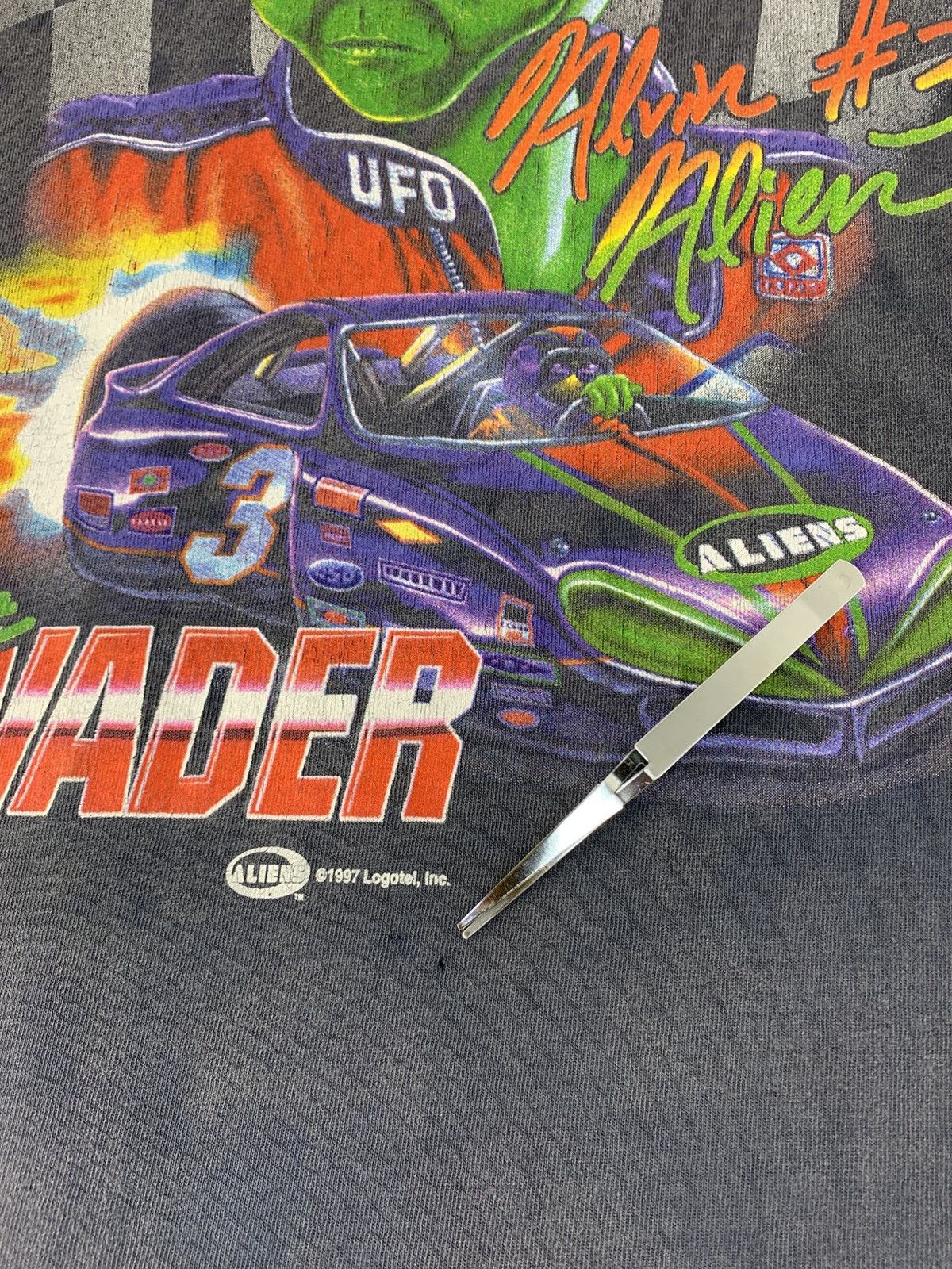 NASCAR 90s Alvin Alien 3 The Invader 1997 Logotel Nascar Racing Car Size US S / EU 44-46 / 1 - 13 Thumbnail