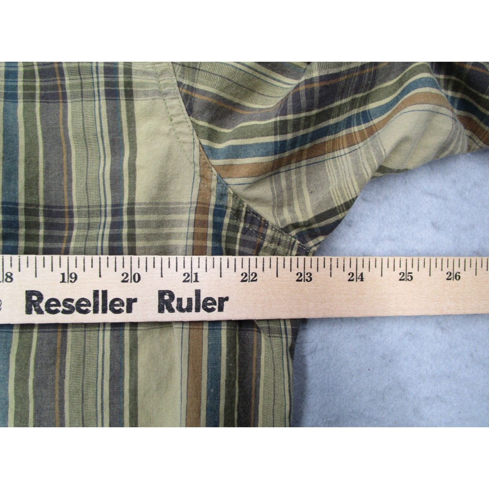 Gramicci GRAMICCI Shirt Mens Large Beige Plaid Button-Up Outdoor Casual Work Size US L / EU 52-54 / 3 - 6 Thumbnail