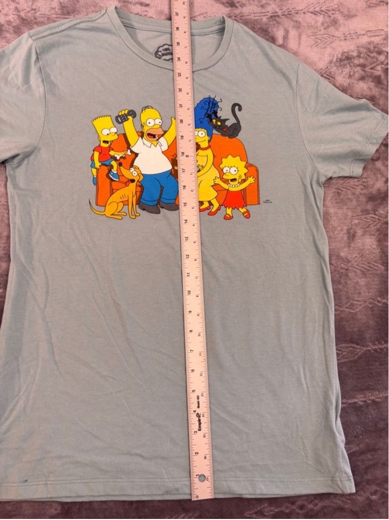 The Simpsons Men's The Simpsons T-Shirt Size S Light Blue Size US S / EU 44-46 / 1 - 5 Thumbnail