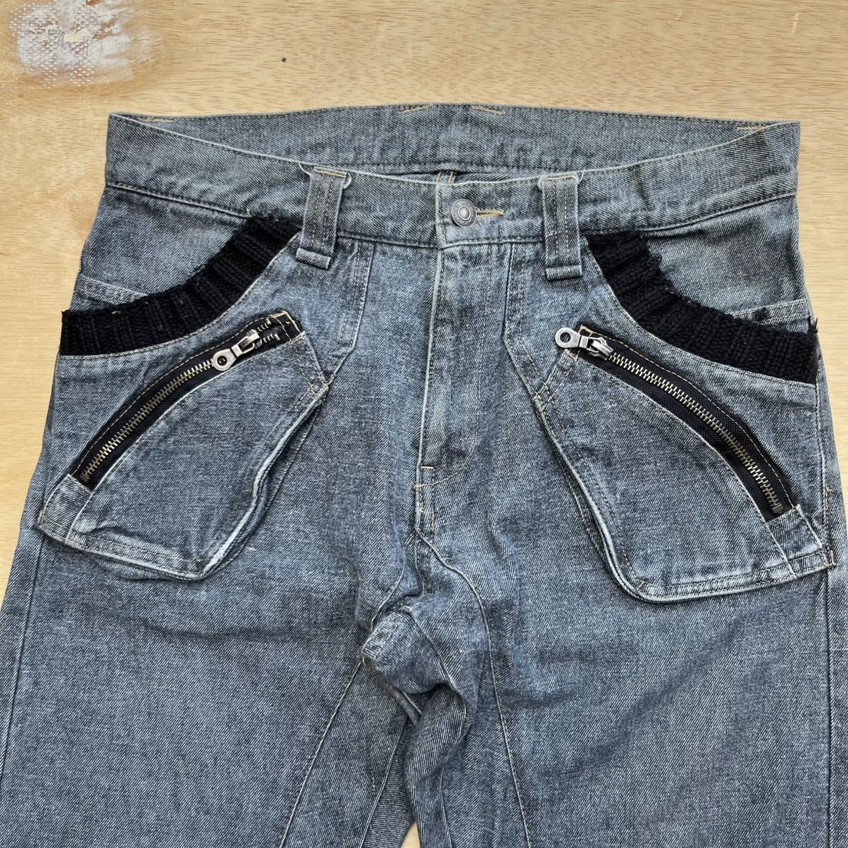 PPFM PPFM DENIM WASHED 3D ZIP POCKET SPIRAL JAPANESE BRAND Size US 32 / EU 48 - 3 Thumbnail
