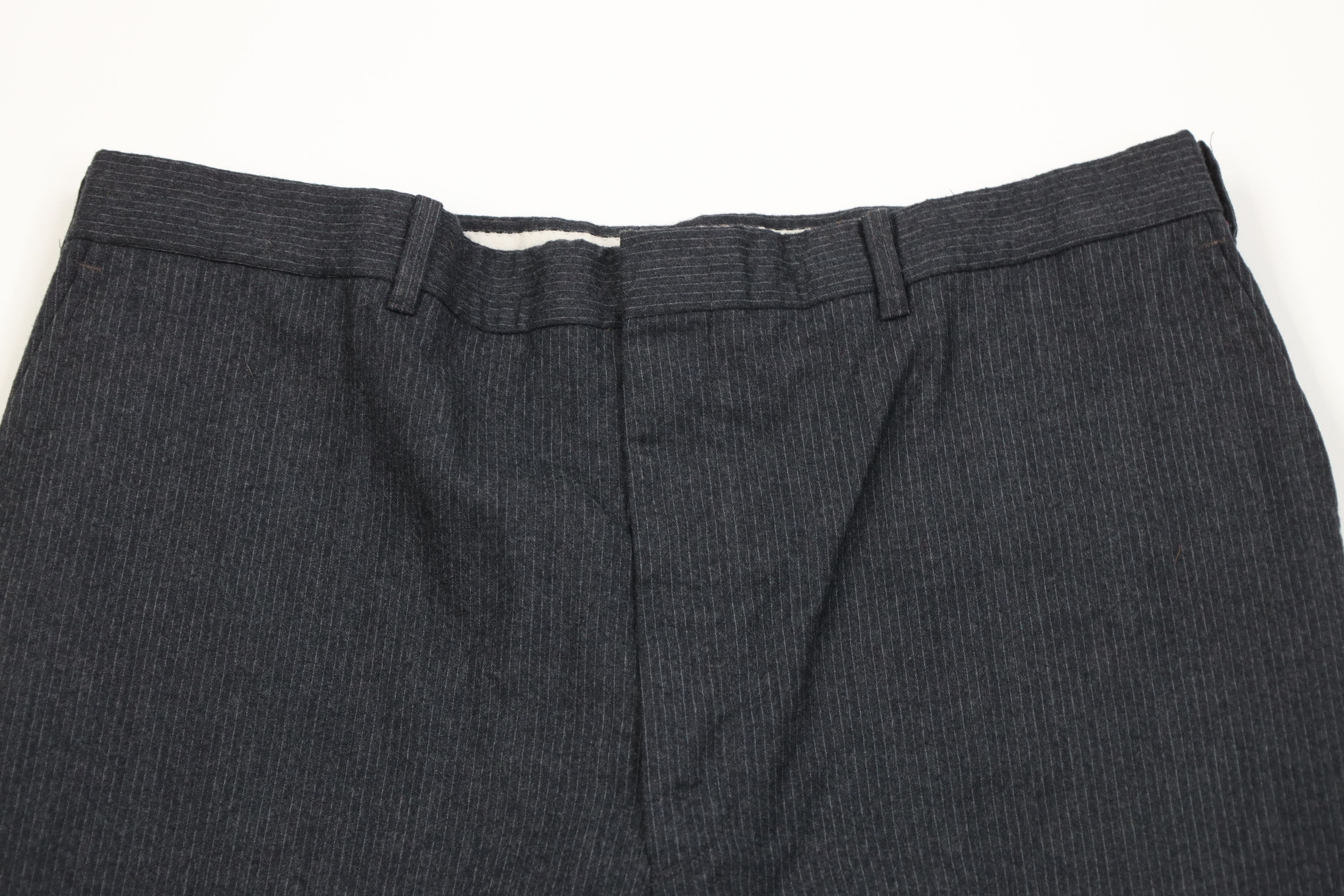 Vintage Vintage 70s Streetwear Pinstriped Bell Bottoms Chino Pants Size US 38 / EU 54 - 2 Thumbnail