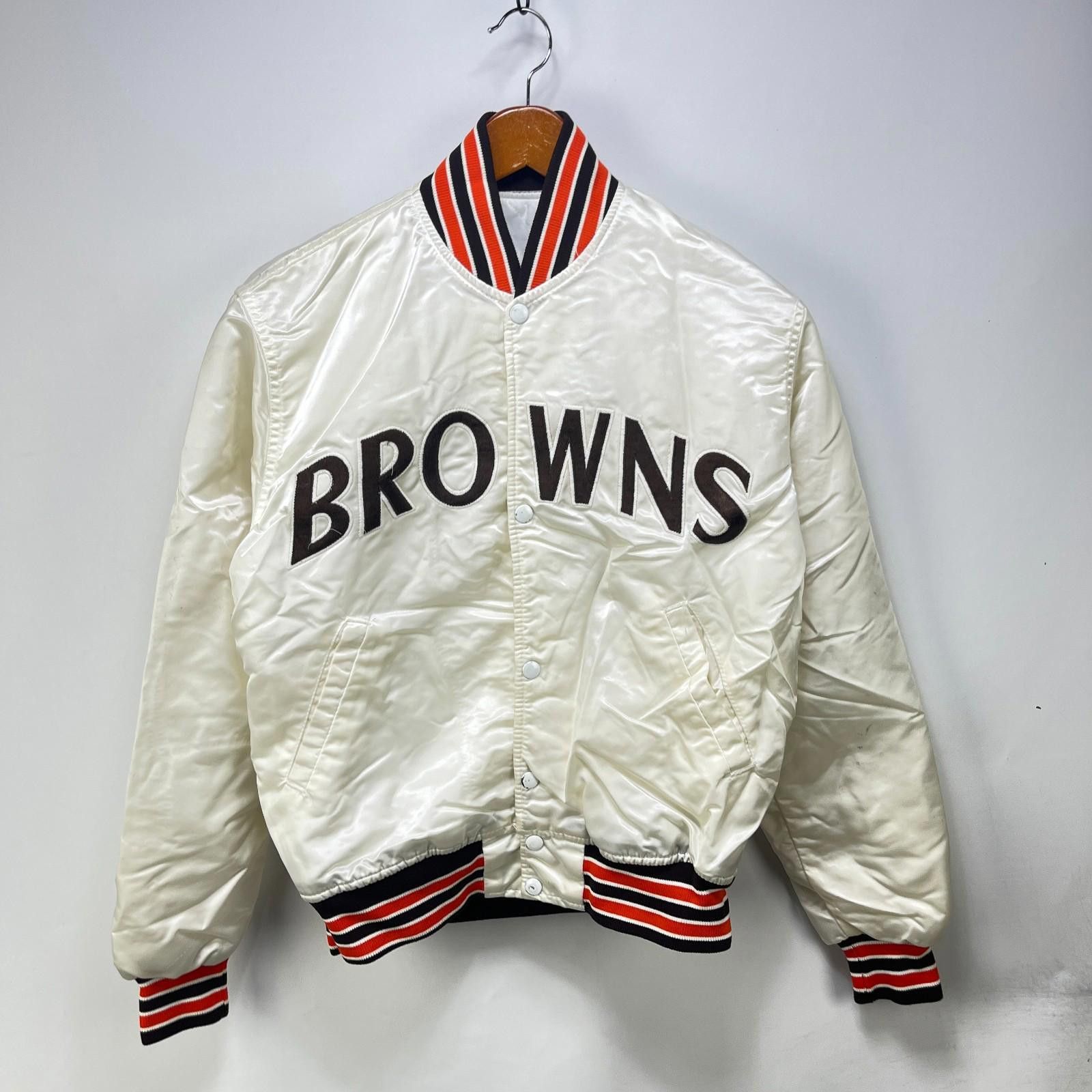 Starter Vintage 90s Starter Cleveland Browns Bomber Jacket Medium Size ONE SIZE - 1 Thumbnail