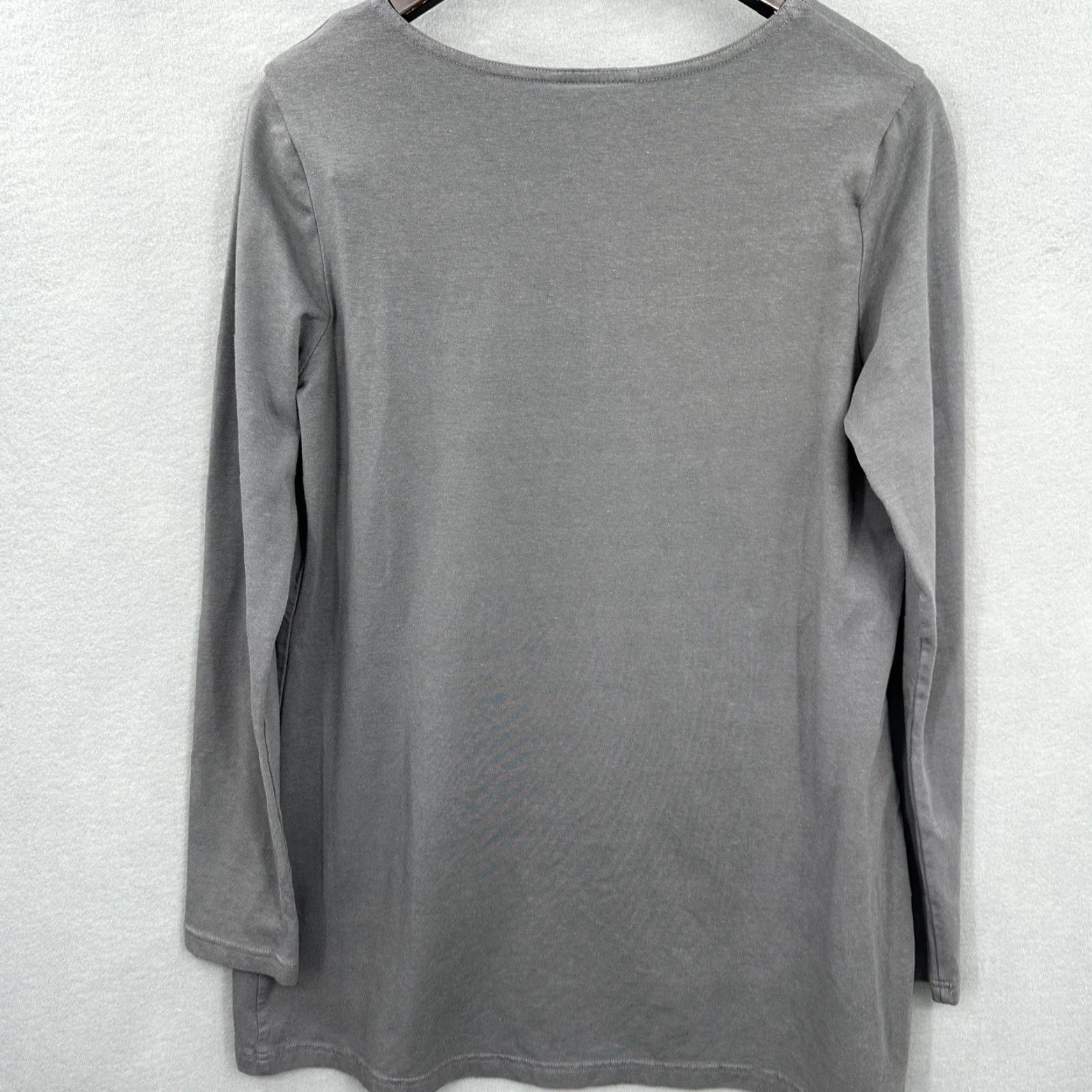 Vintage Bryn Walker Tunic Shirt Womens Small Bamboo Organic Cotton Lagenlook Gray 3/4 Sleeve Bohemian Oversized Knit Relaxed Mens? Womens Size S / US 4 / IT 40 - 5 Thumbnail