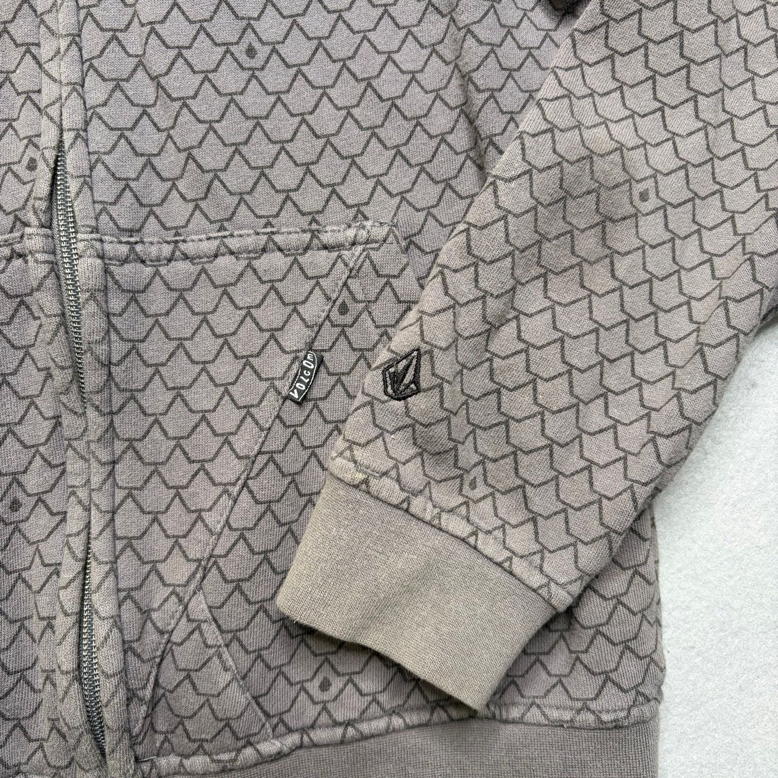 Volcom Volcom Stone Face Full Zip Hoodie Mask Gray Y2K Men’s XS Size US XS / EU 42 / 0 - 10 Thumbnail