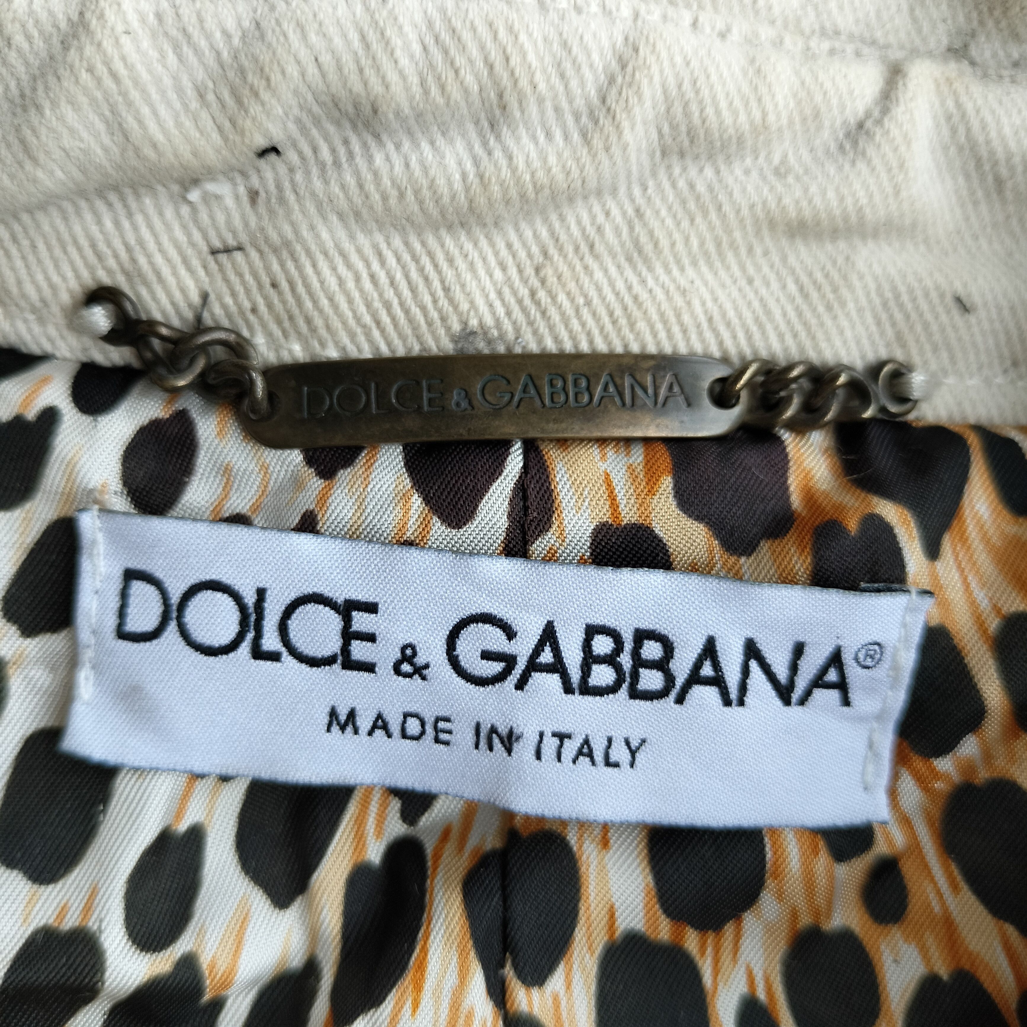 Dolce & Gabbana Dolce & Gabbana destroy leopard inner denim jacket Size XS / US 0-2 / IT 36-38 - 4 Thumbnail