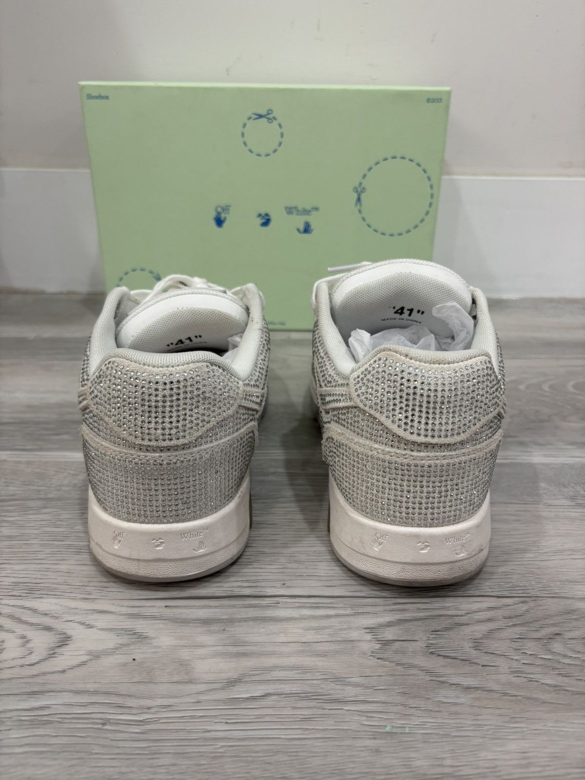 Off-White Off-white out of office strass sneakers Size US 10 / IT 40 - 4 Thumbnail