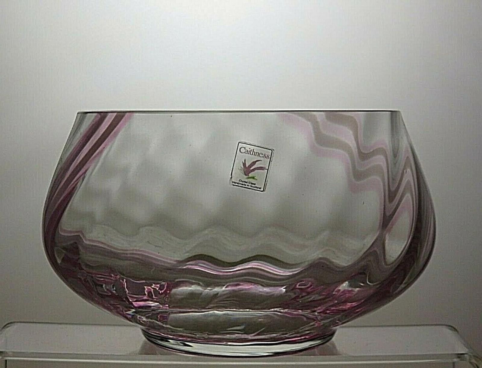 Other Caithness Crystal Pink And Clear Fruit and Salad Bowl 4 1/4" Size ONE SIZE - 3 Thumbnail