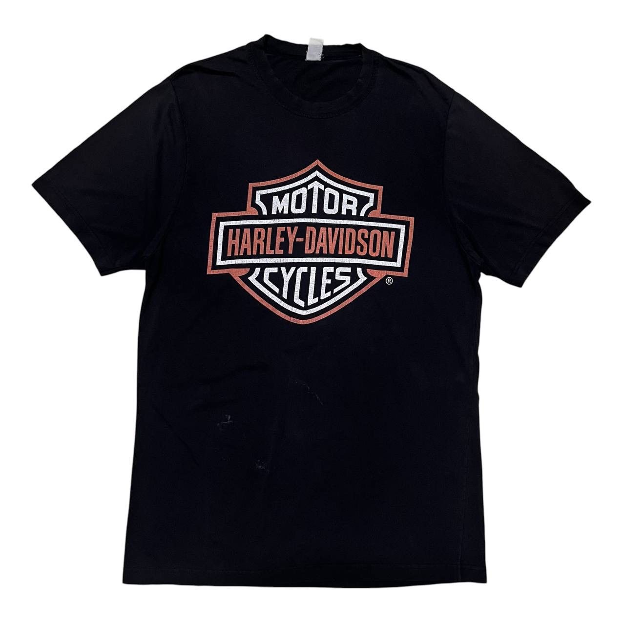Harley Davidson Vintage Harley Davidson Big Logo Distressed Shirt Size US L / EU 52-54 / 3 - 1 Thumbnail
