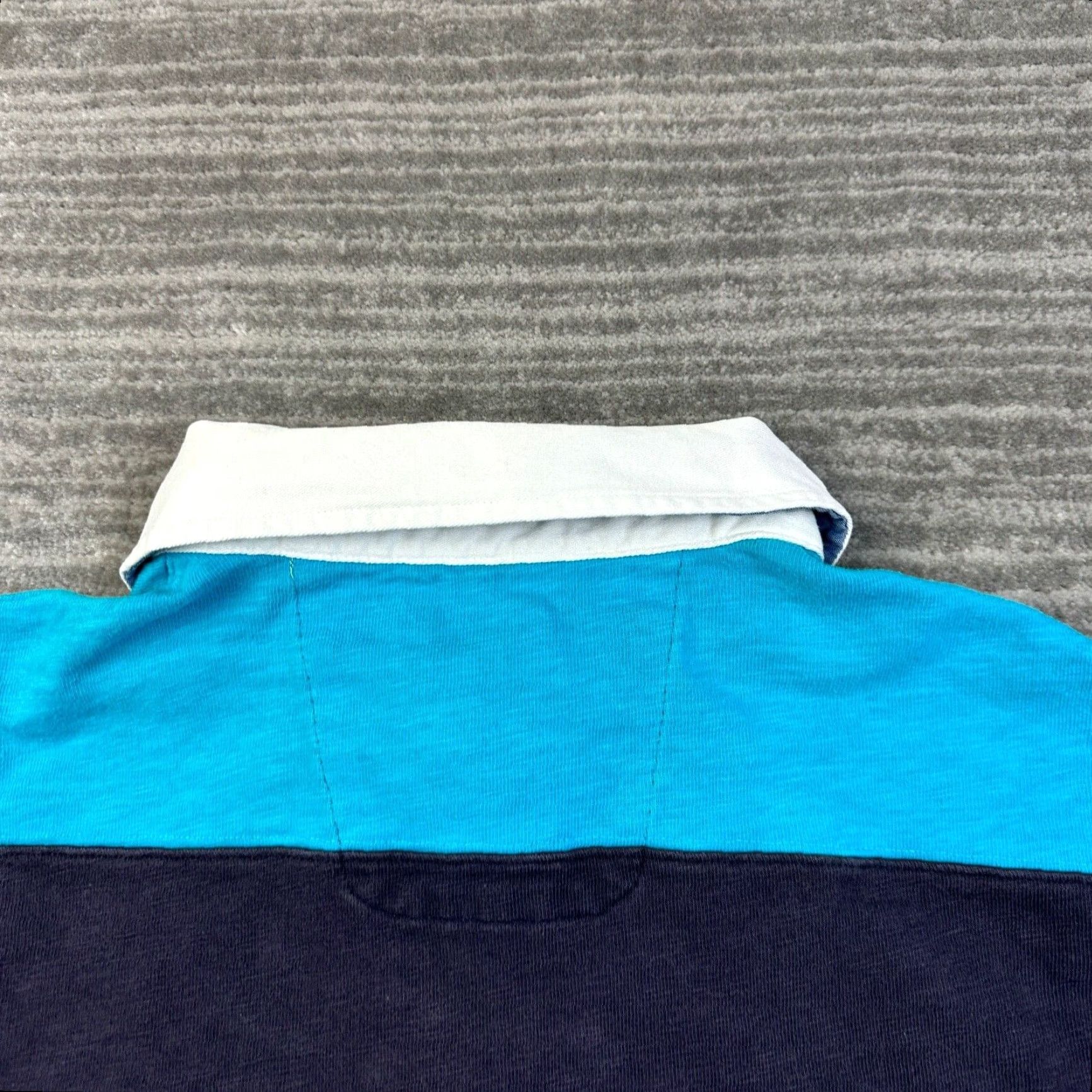 Vintage Blue Harbour Polo Shirt Mens M Blue Striped Casual Cotton Rugby Crest Logo Size US M / EU 48-50 / 2 - 7 Thumbnail