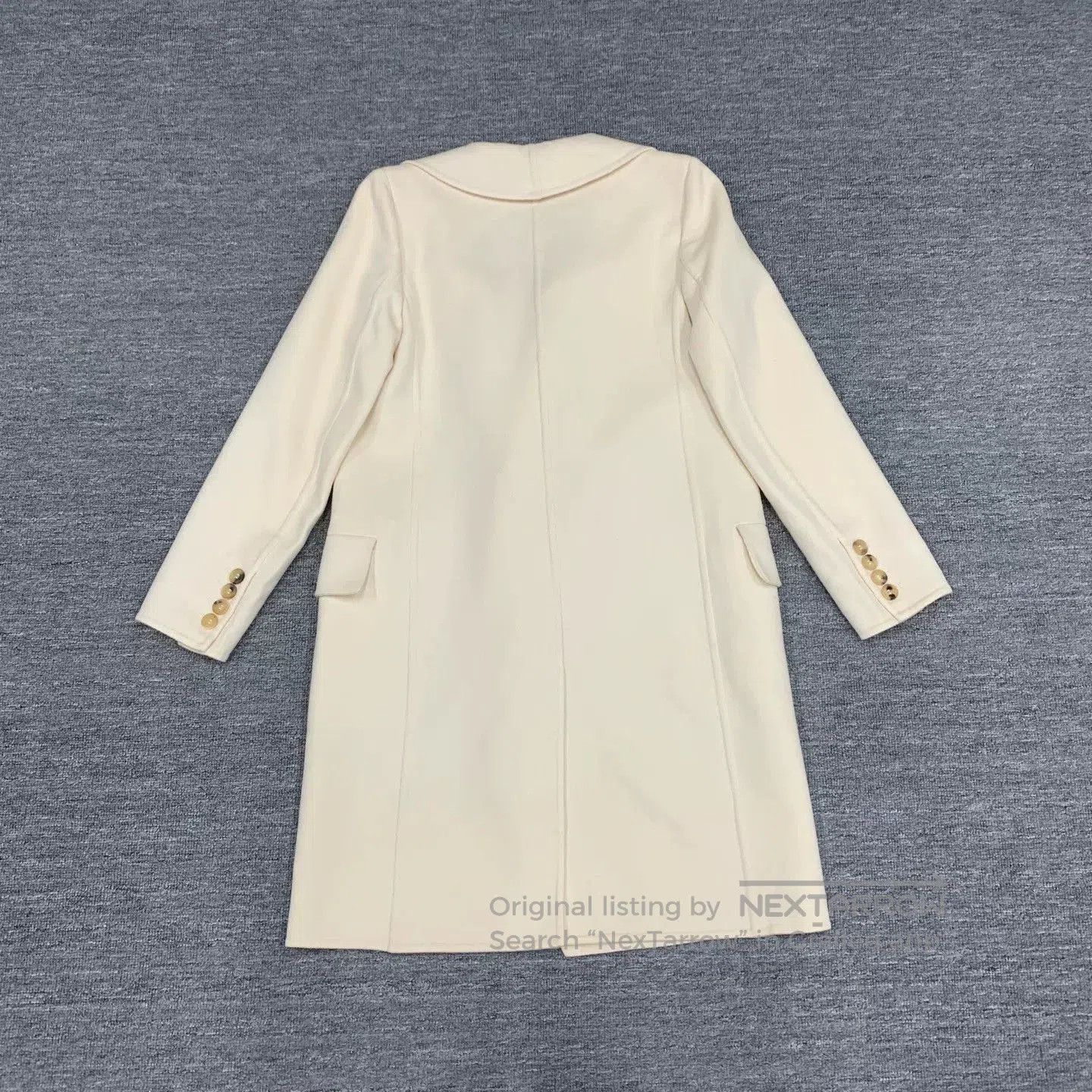 Other Max Mara White Collar Belted Coat. Size US XXS / EU 40 - 2 Thumbnail