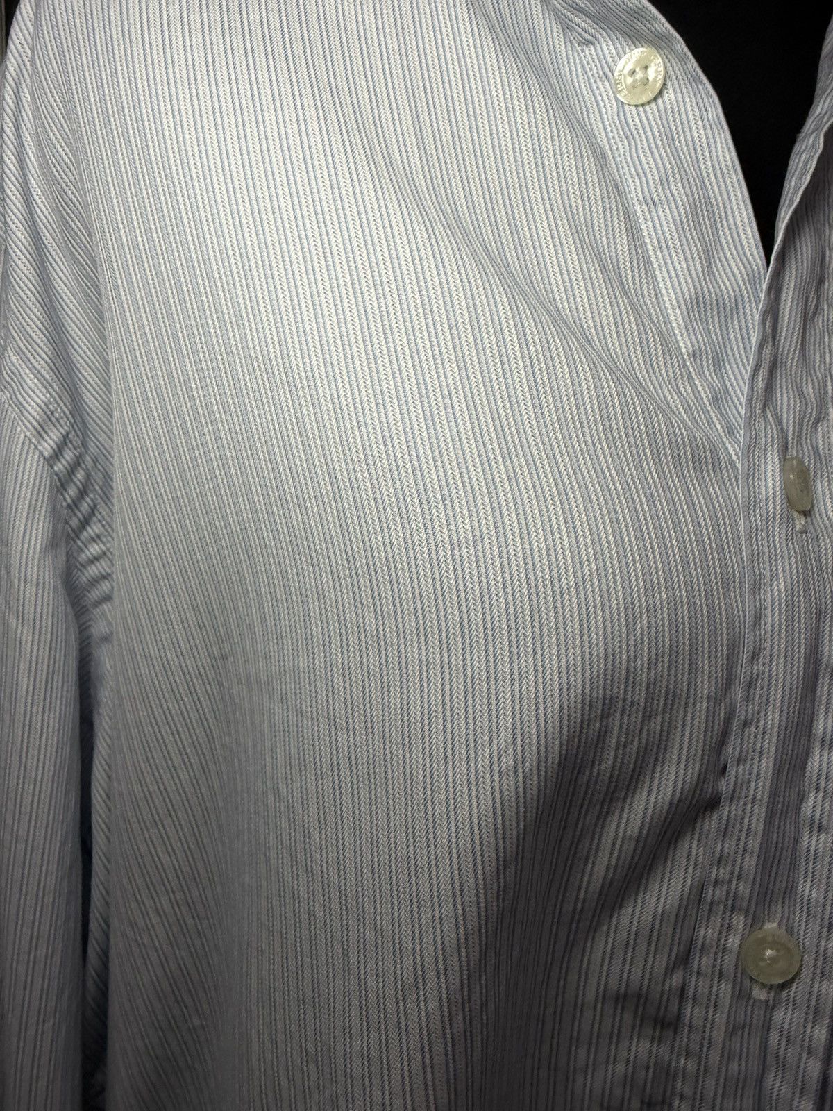 Burberry Burberry Striped Oxford Button Down Dress Shirt Size 16 1/2 Size US L / EU 52-54 / 3 - 2 Thumbnail