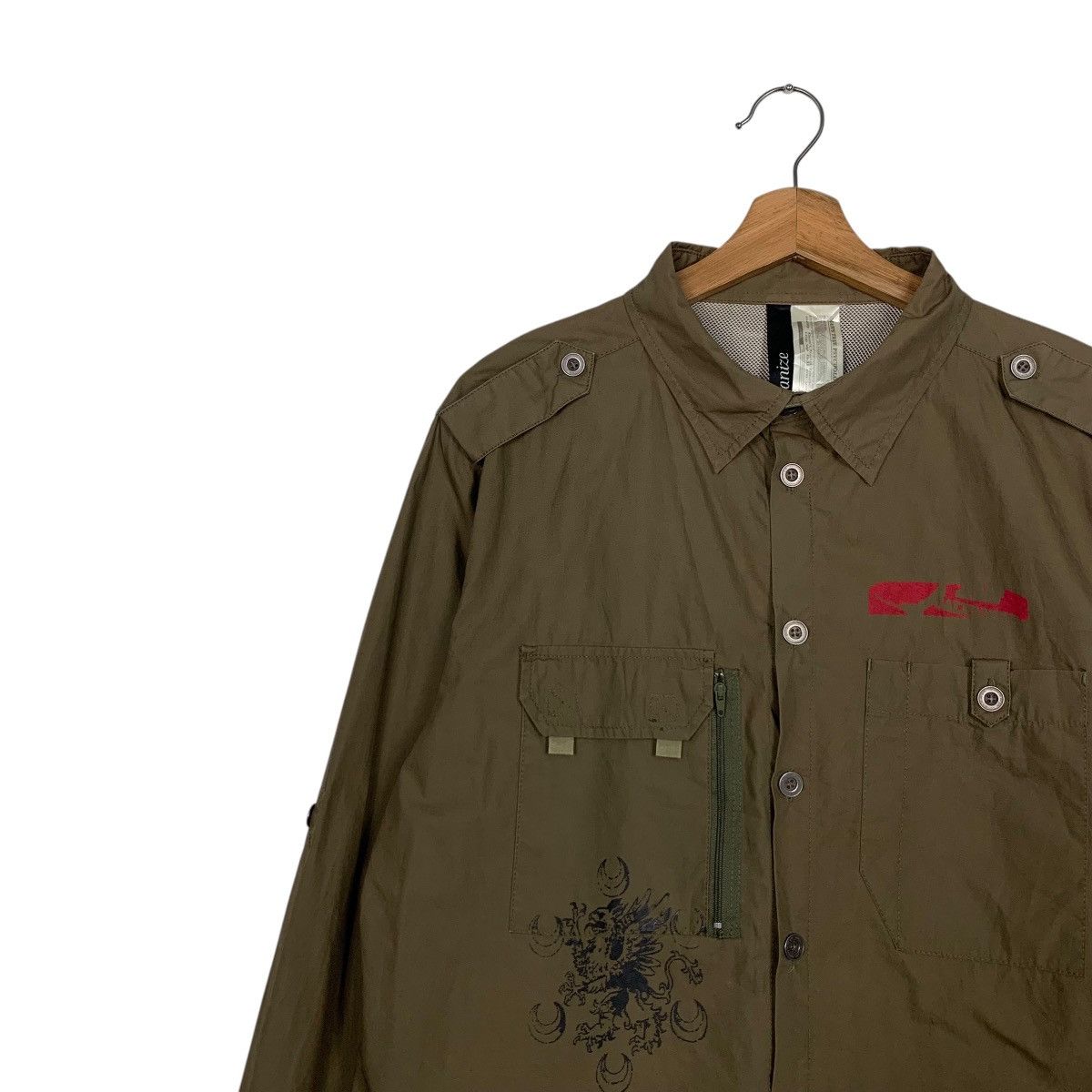 Japanese Brand GALVANIZE DESIGN Long Sleeve Button up Shirt #2473-C111 Size US L / EU 52-54 / 3 - 6 Thumbnail