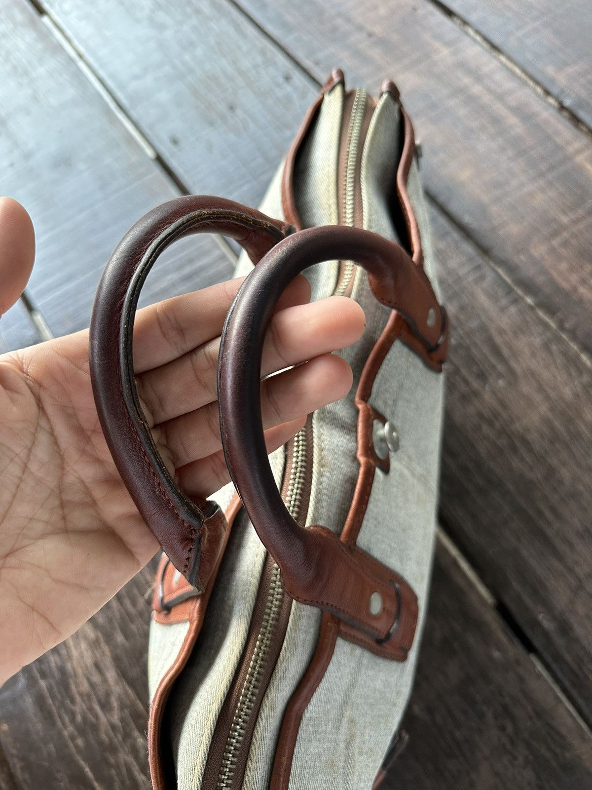 Japanese Brand × MasterPiece × Vintage Vintage master piece japan leather mesengger bag Size ONE SIZE - 5 Thumbnail