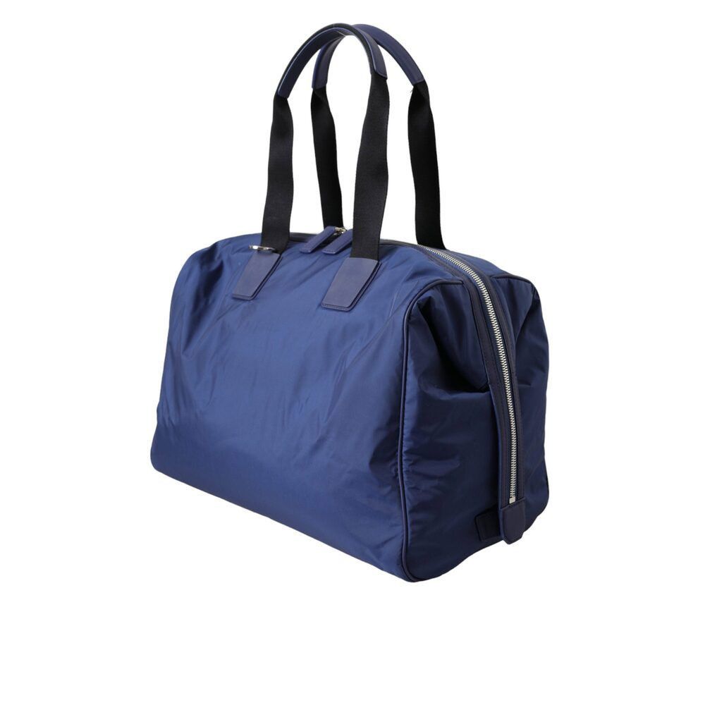 Dolce & Gabbana Dolce & Gabbana Blue Nylon Calfskin Hand Shoulder Duffel Bag Size ONE SIZE - 3 Thumbnail