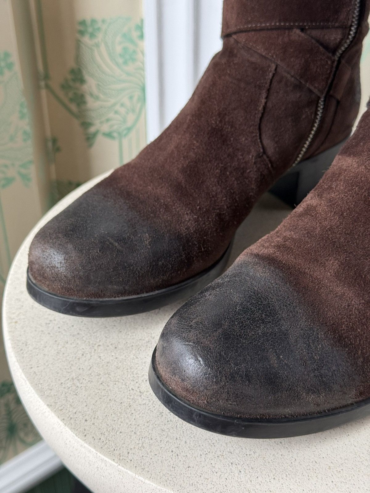 Prada Prada Sport Brown Suede and Leather Moto Knee Boots 38.5 Size US 8.5 / IT 38.5 - 5 Thumbnail