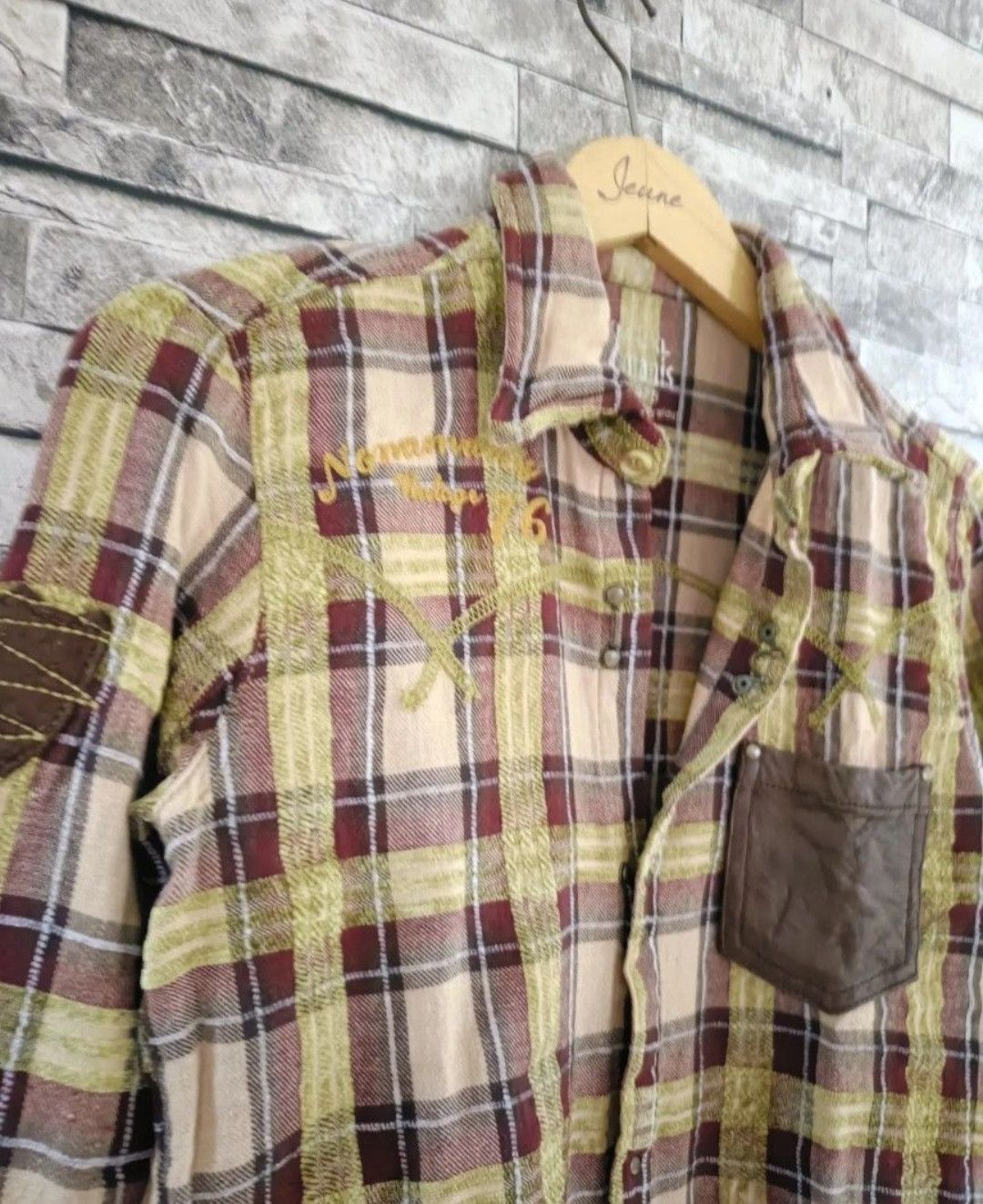 Japanese Brand Vintage nona manis leather flannel western shirt Size S / US 4 / IT 40 - 3 Thumbnail