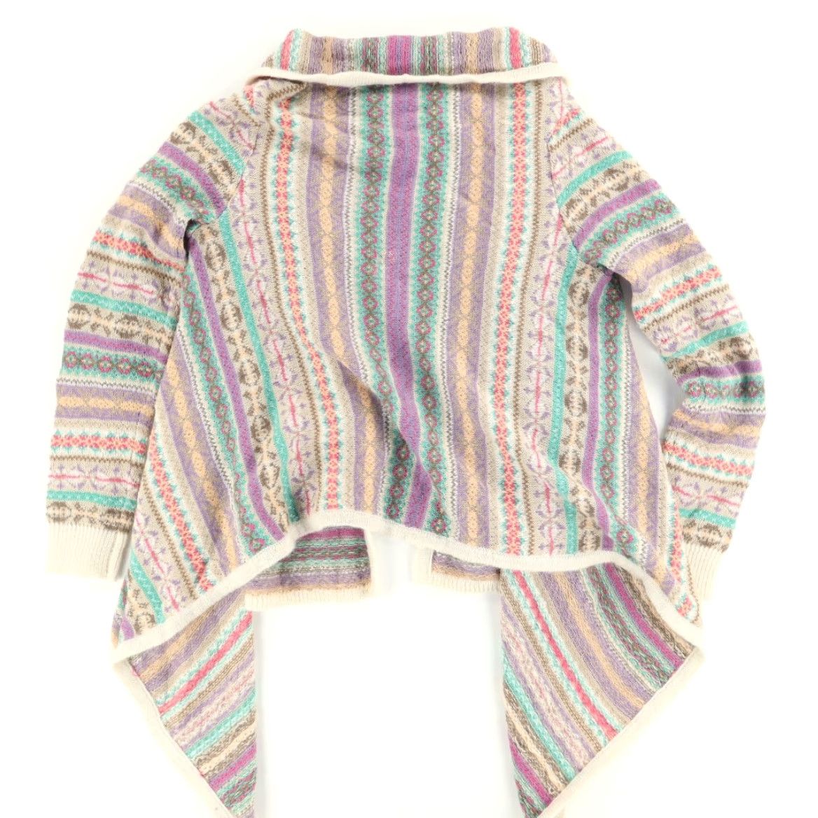 Ralph Lauren VINTAGE Lauren Ralph Lauren Tribal Native Poncho Cardigan Striped Sweatshirt Women's PXS Size XS / US 0-2 / IT 36-38 - 4 Thumbnail