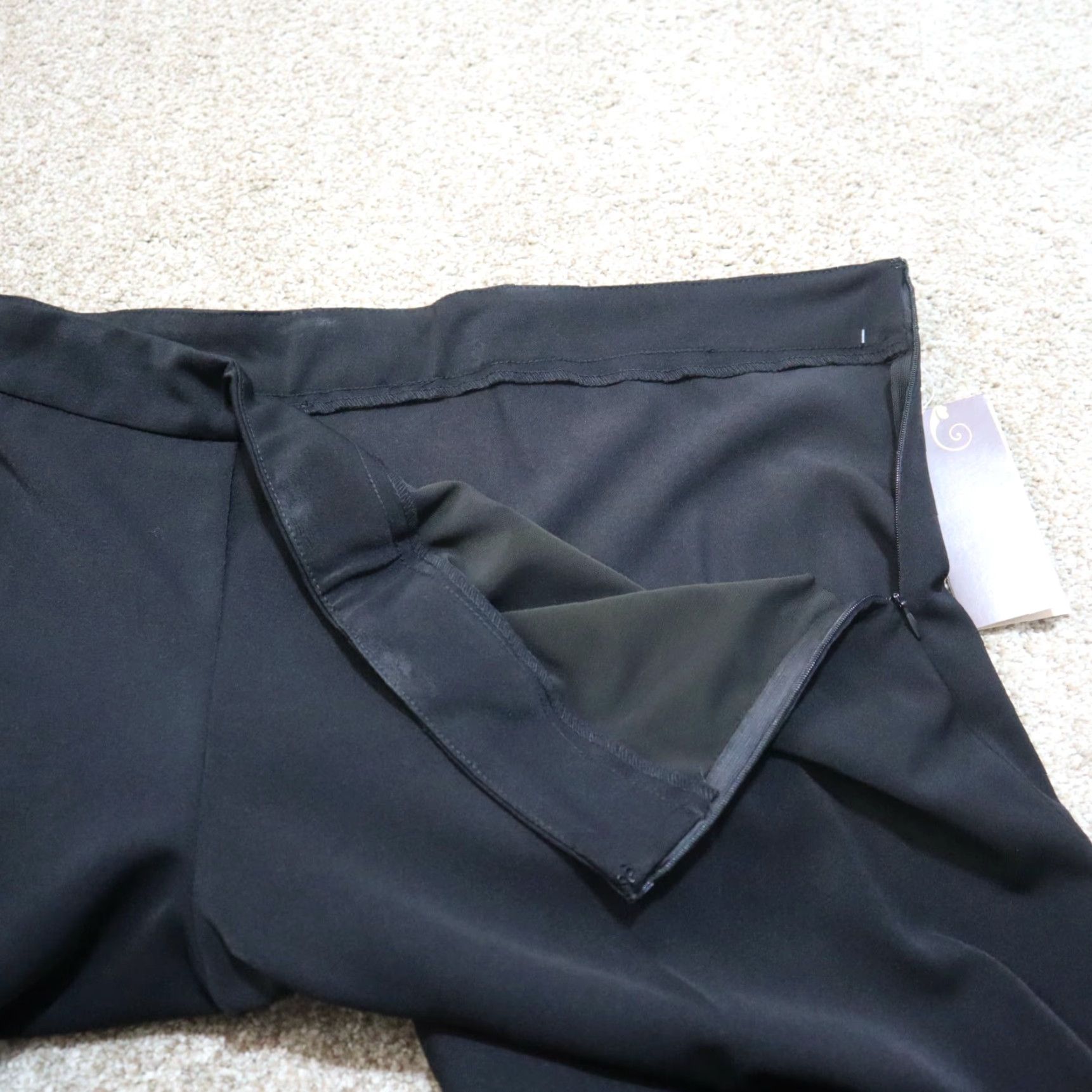 Vintage MULTIPLES Black Slim Slimming Pants Women's Size 24 Activewear Size 42" / US 20 - 4 Thumbnail