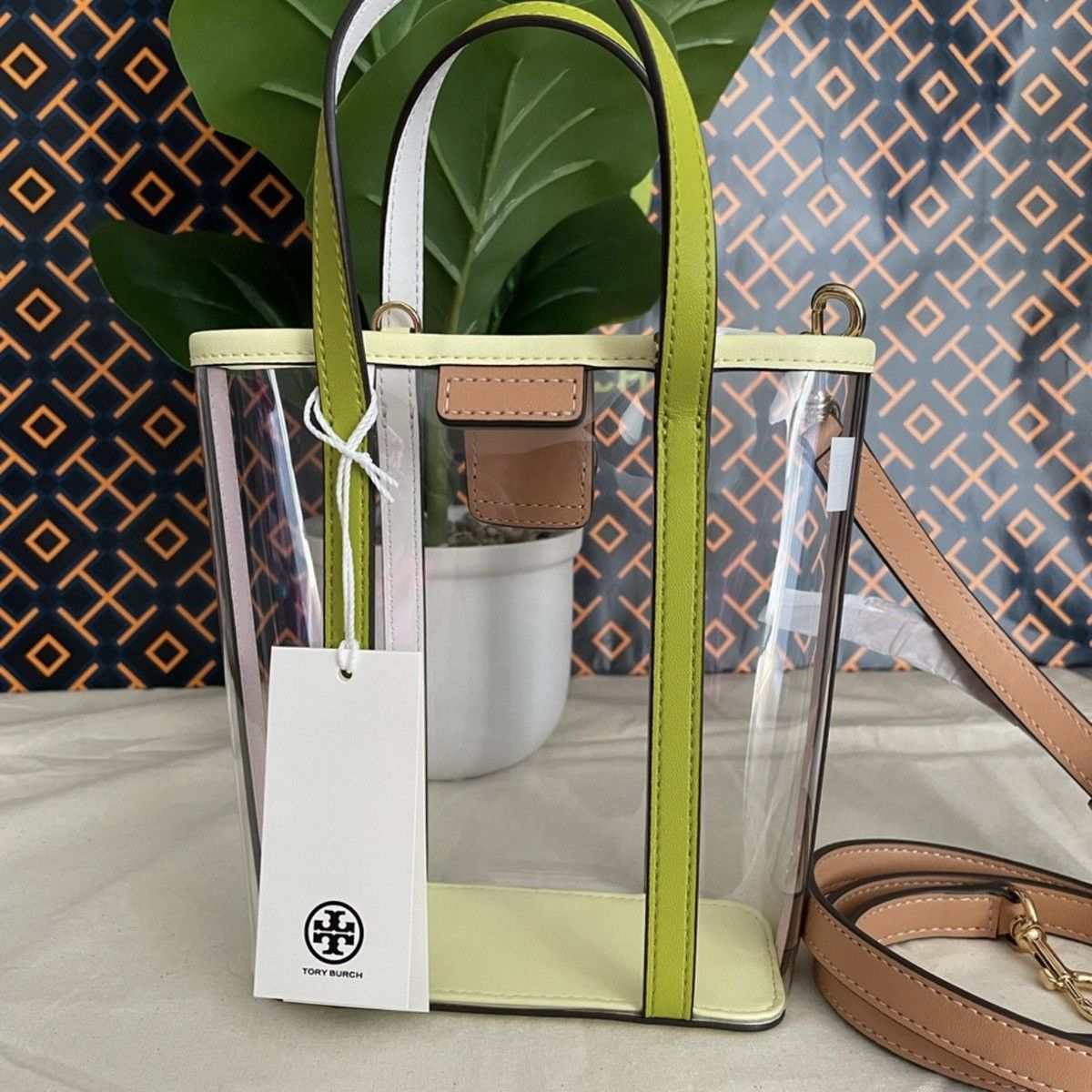 Tory Burch NWT tory burch Blake clear shopper leather crossboy bag Size ONE SIZE - 4 Thumbnail