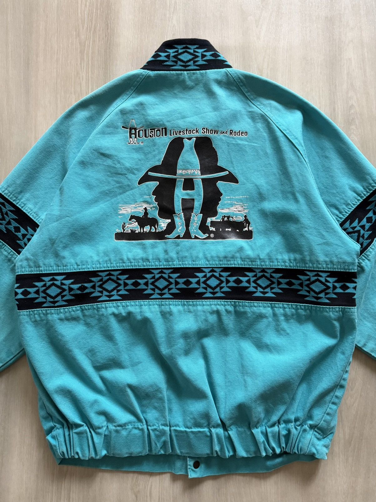 The Mountain Vtg Walls Mountain Aztec Bomber Sz M Houston Rodeo Size US M / EU 48-50 / 2 - 2 Thumbnail
