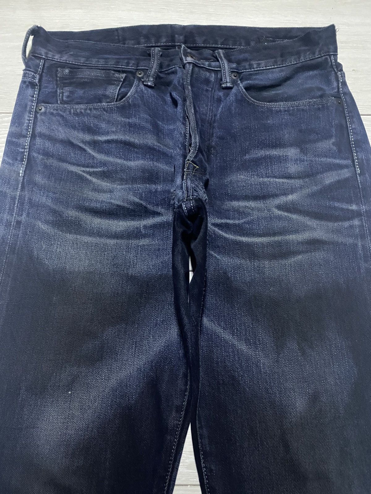 KURO Vintage Kuro Sewing Wash Black Selvedge Skinny Jeans Size US 30 / EU 46 - 3 Thumbnail