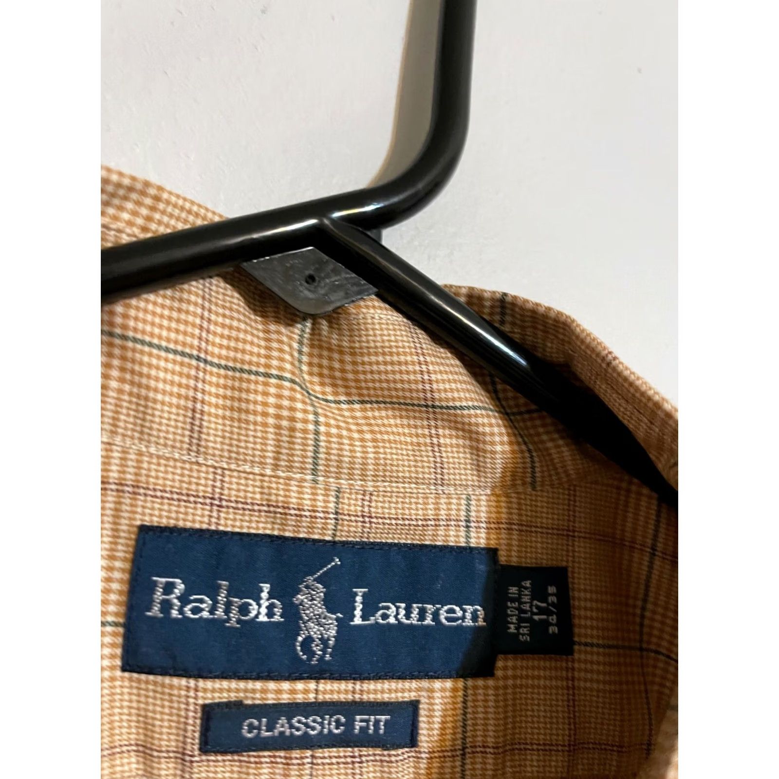 Polo Ralph Lauren Polo Ralph Lauren Classic Fit Shirt Men's Orange Long Sleeve Button Dress 17 34/35 Size 46R - 3 Thumbnail