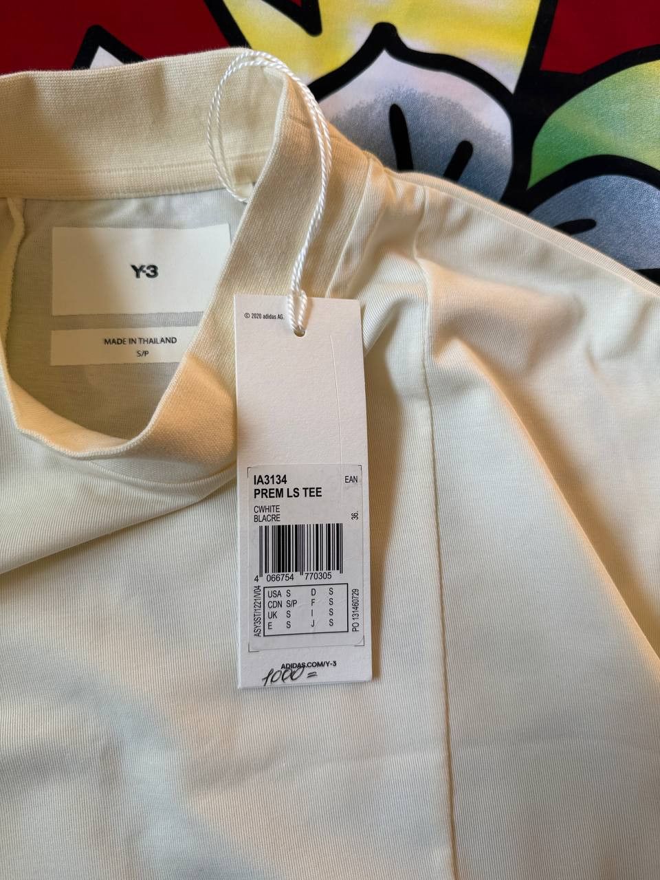 Y-3 Yohji Yamamoto x Adidas Y-3 longsleeve in warm white Size S Size US S / EU 44-46 / 1 - 6 Thumbnail