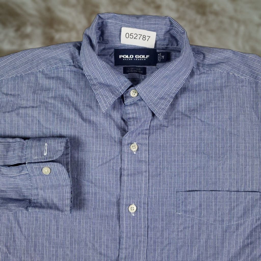 Ralph Lauren Ralph Lauren Button-Up Shirt Mens Medium Blue Plaid Long Sleeve Casual Modern Classic Size US M / EU 48-50 / 2 - 1 Thumbnail