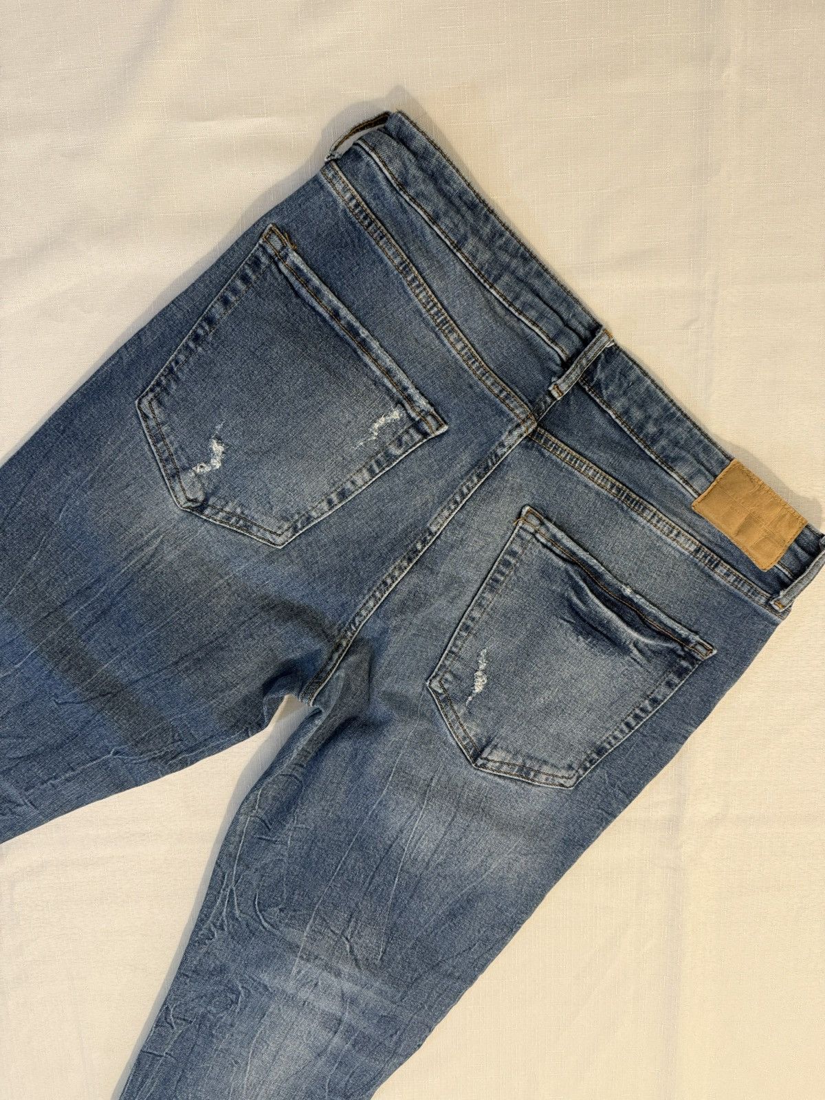 Zara ZARA Distressed Tapered Jeans Size US 36 / EU 52 - 5 Thumbnail