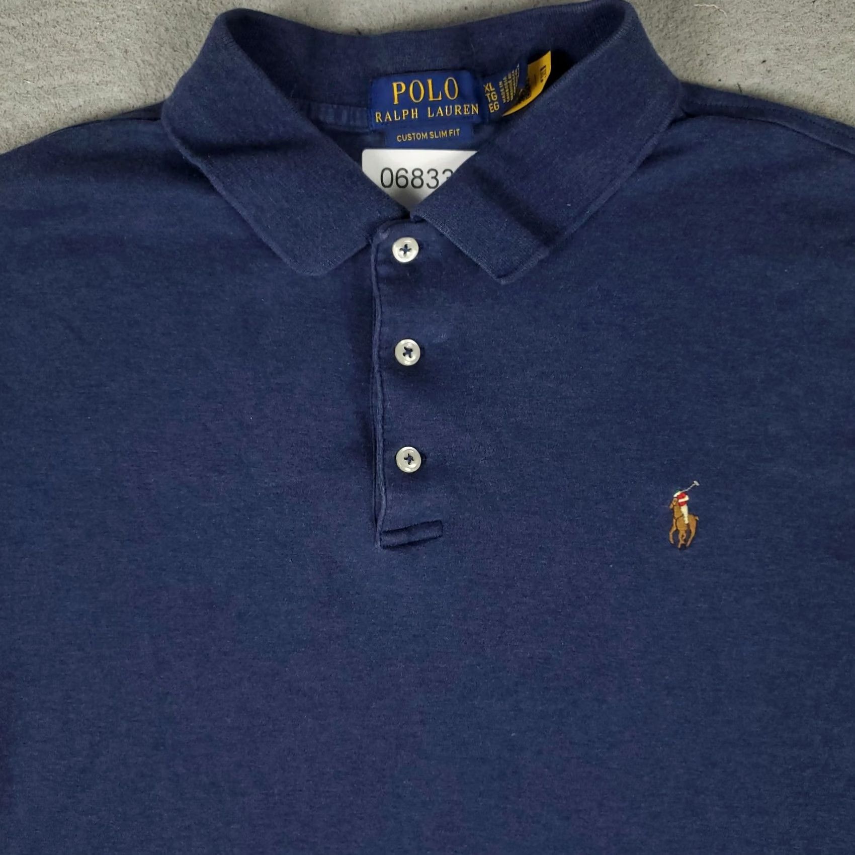 Ralph Lauren Ralph Lauren Polo Shirt Mens Size XL Blue Custom Slim Fit Pony Short Sleeve Size US XL / EU 56 / 4 - 2 Thumbnail